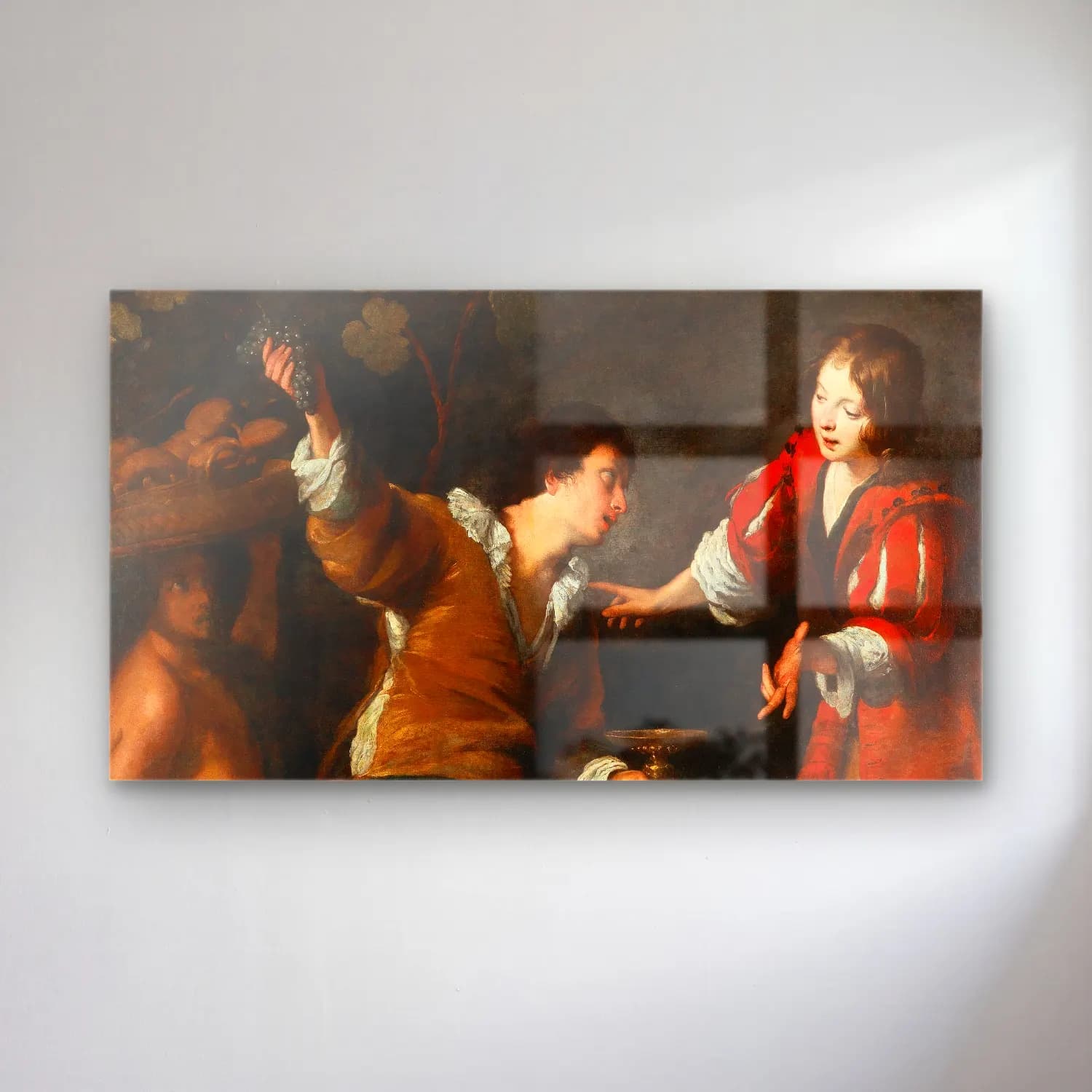 Bernardo Strozzi – Joseph interpreting dreams cam tablo — Bernardo Strozzi – Joseph interpreting dreams — yağlı boya kadeh şarap