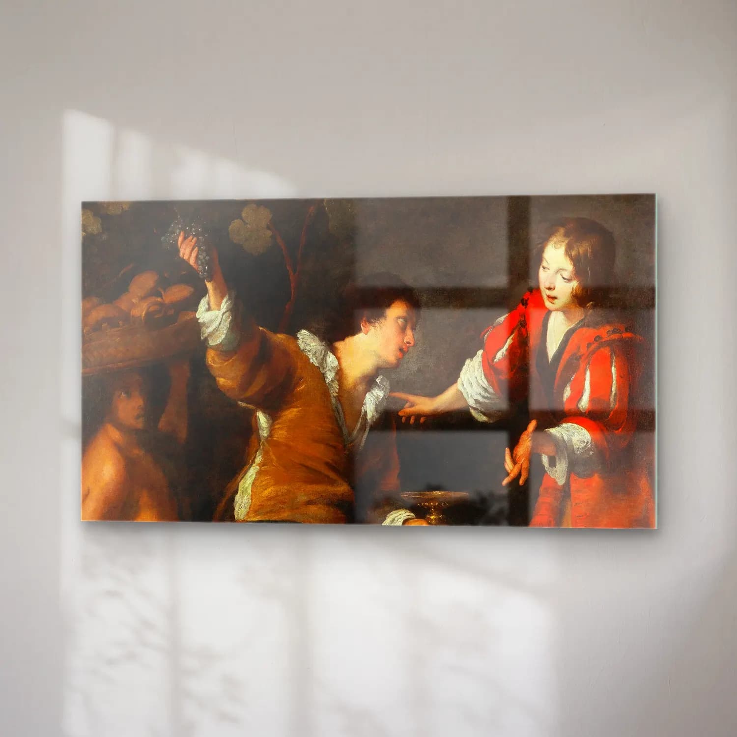 Bernardo Strozzi – Joseph interpreting dreams cam tablo — sağ açıdan görünüm