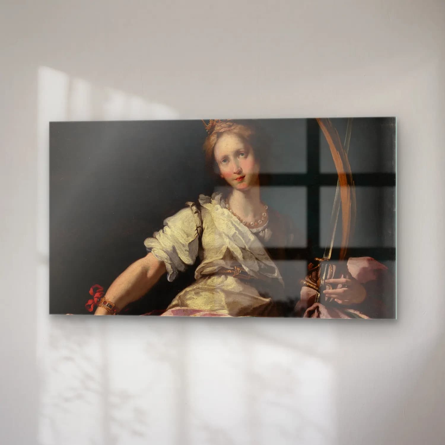 Bernardo Strozzi – Saint Catherine of Alexandria (circa 1615) cam tablo — sağ açıdan görünüm