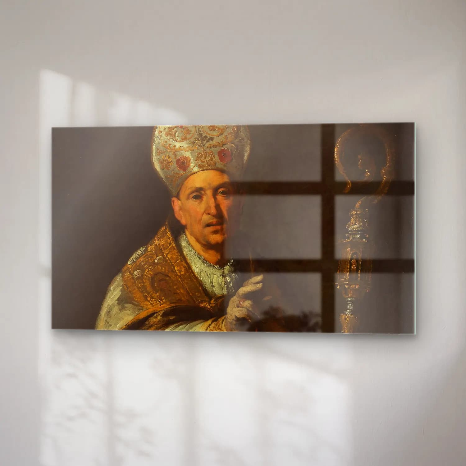 Bernardo Strozzi – St. Gerardo Sagredo, Bishop of Csanád cam tablo — sağ açıdan görünüm