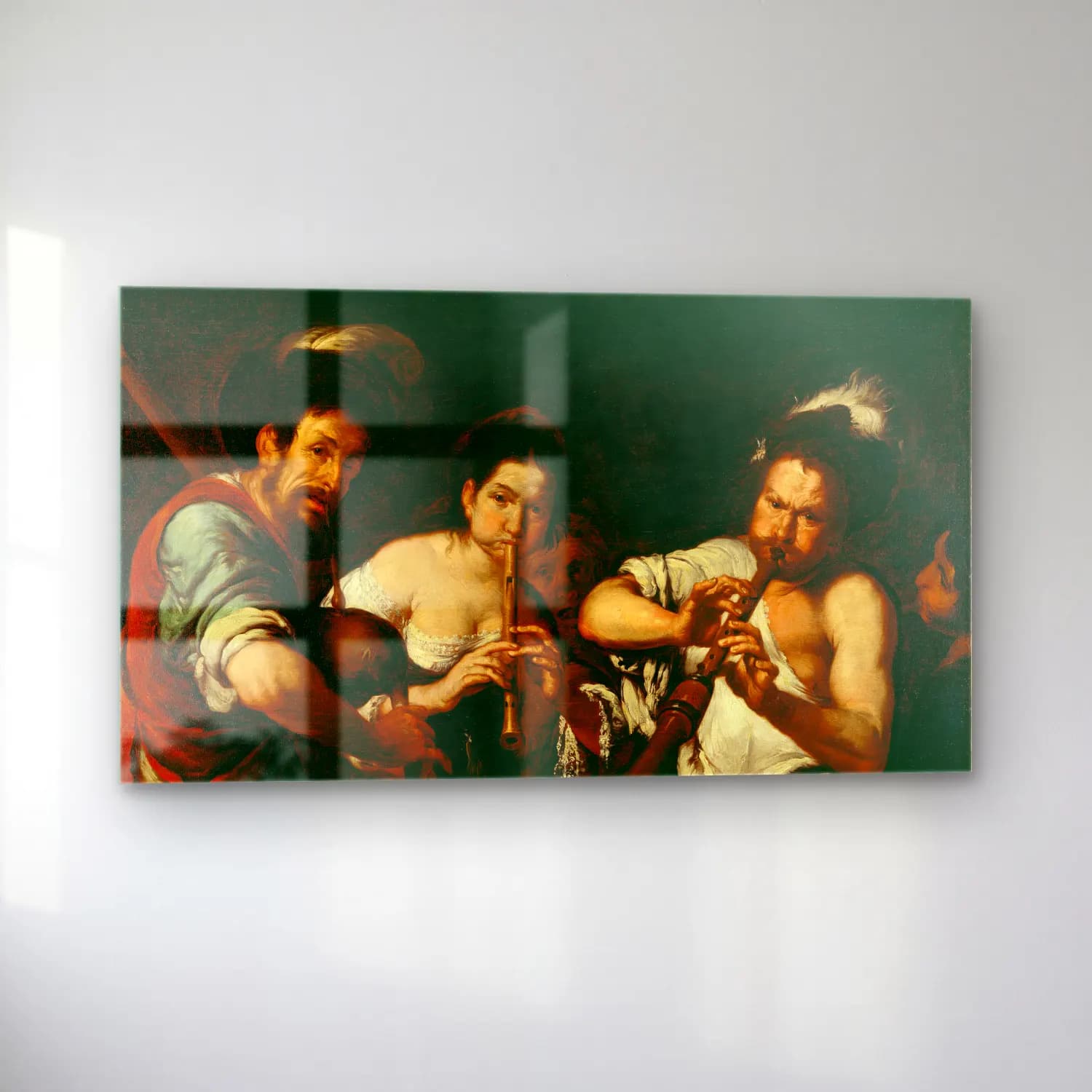 Bernardo Strozzi – Street Musicians (ca. 1630) cam tablo — sol açıdan görünüm