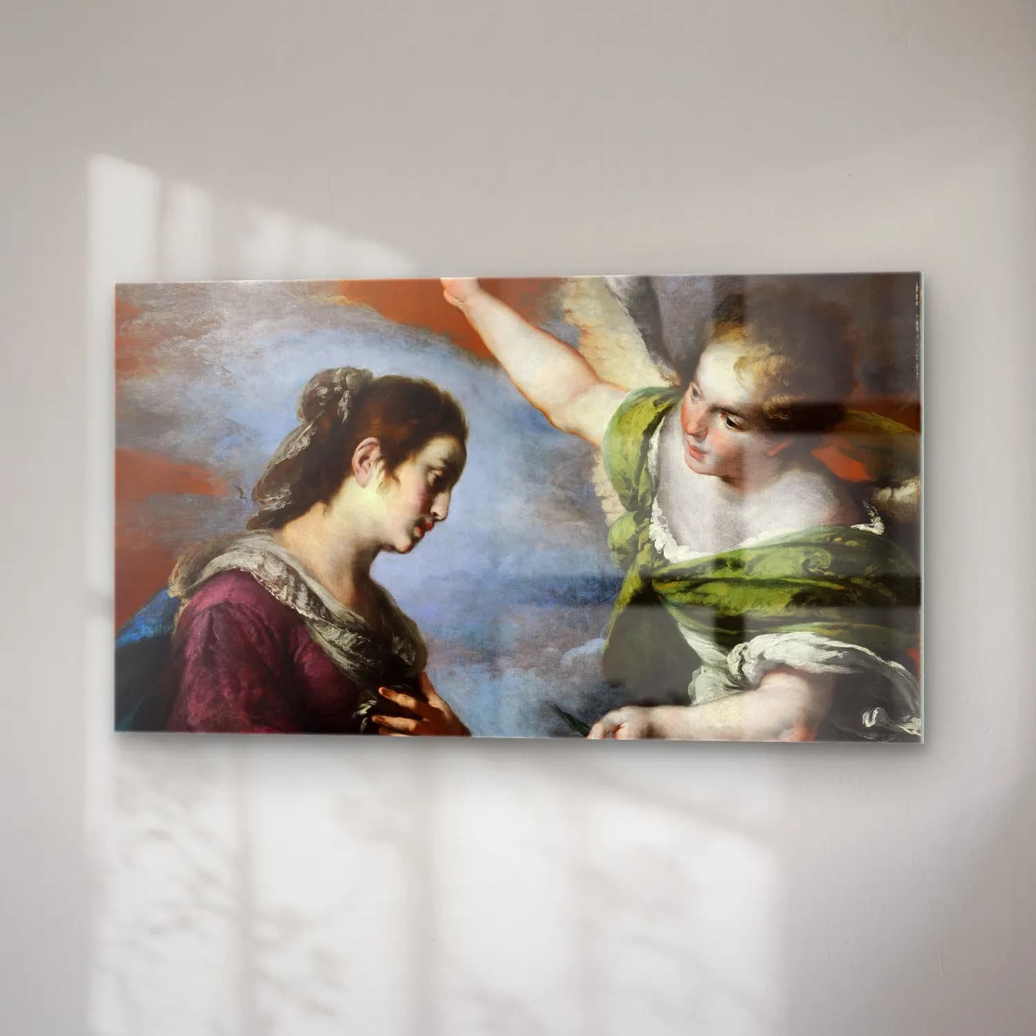 Bernardo Strozzi – The Annunciation cam tablo — sağ açıdan görünüm