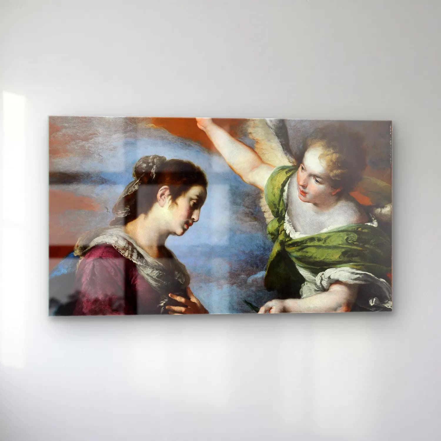 Bernardo Strozzi – The Annunciation cam tablo — sol açıdan görünüm