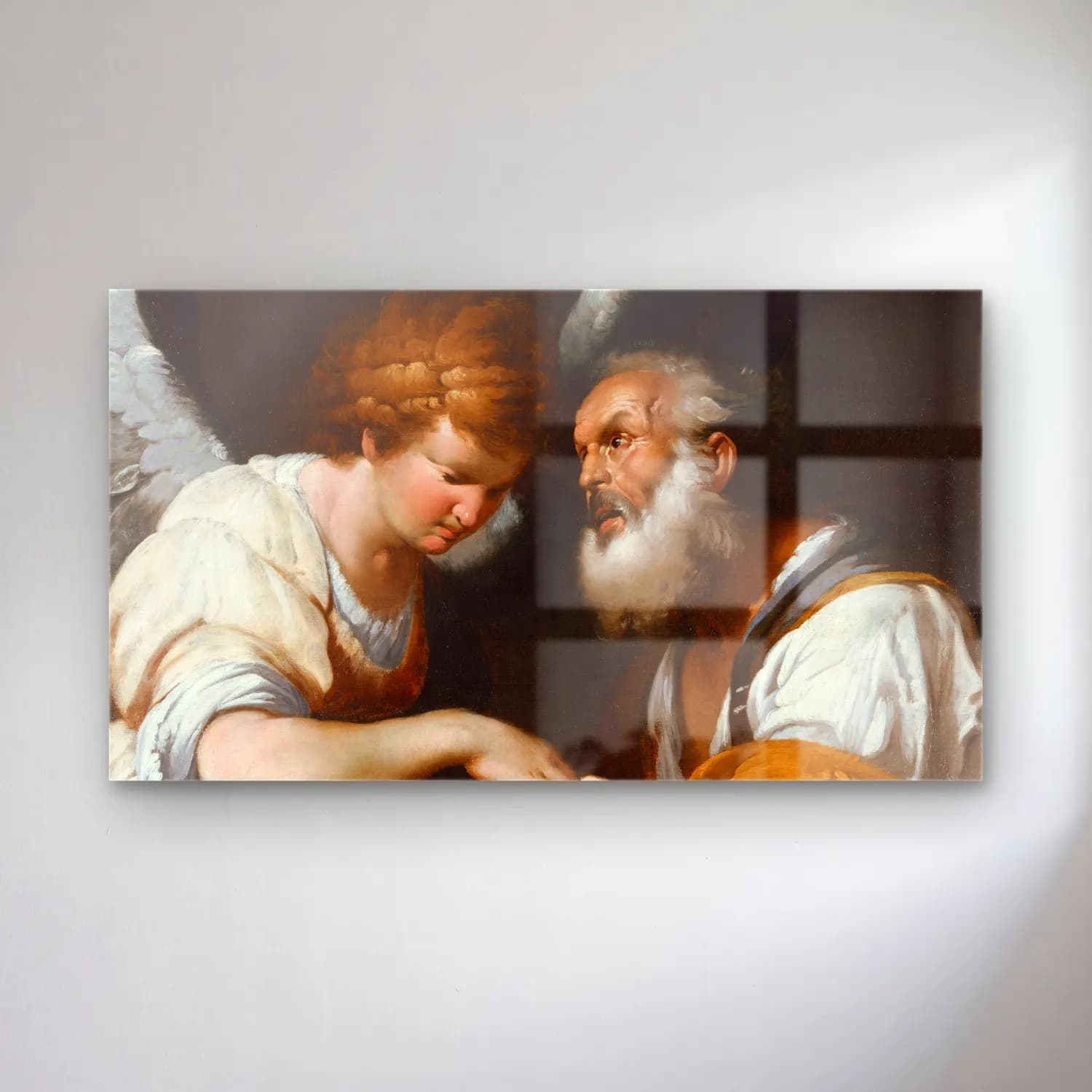 Bernardo Strozzi – The Release Of St Peter (circa 1635) cam tablo — Bernardo Strozzi – The Release Of St Peter (circa 1635) — yağlı boya dini sahne