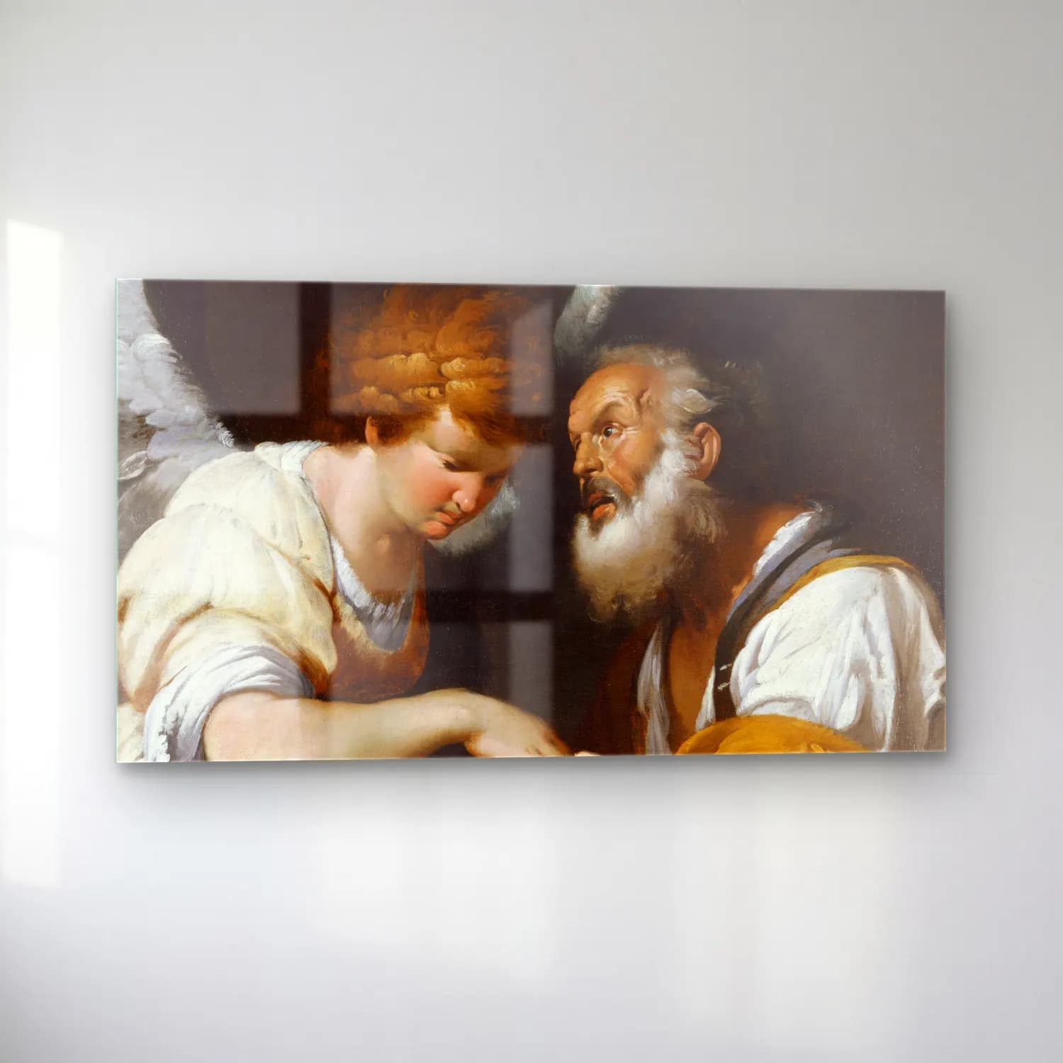 Bernardo Strozzi – The Release Of St Peter (circa 1635) cam tablo — sol açıdan görünüm