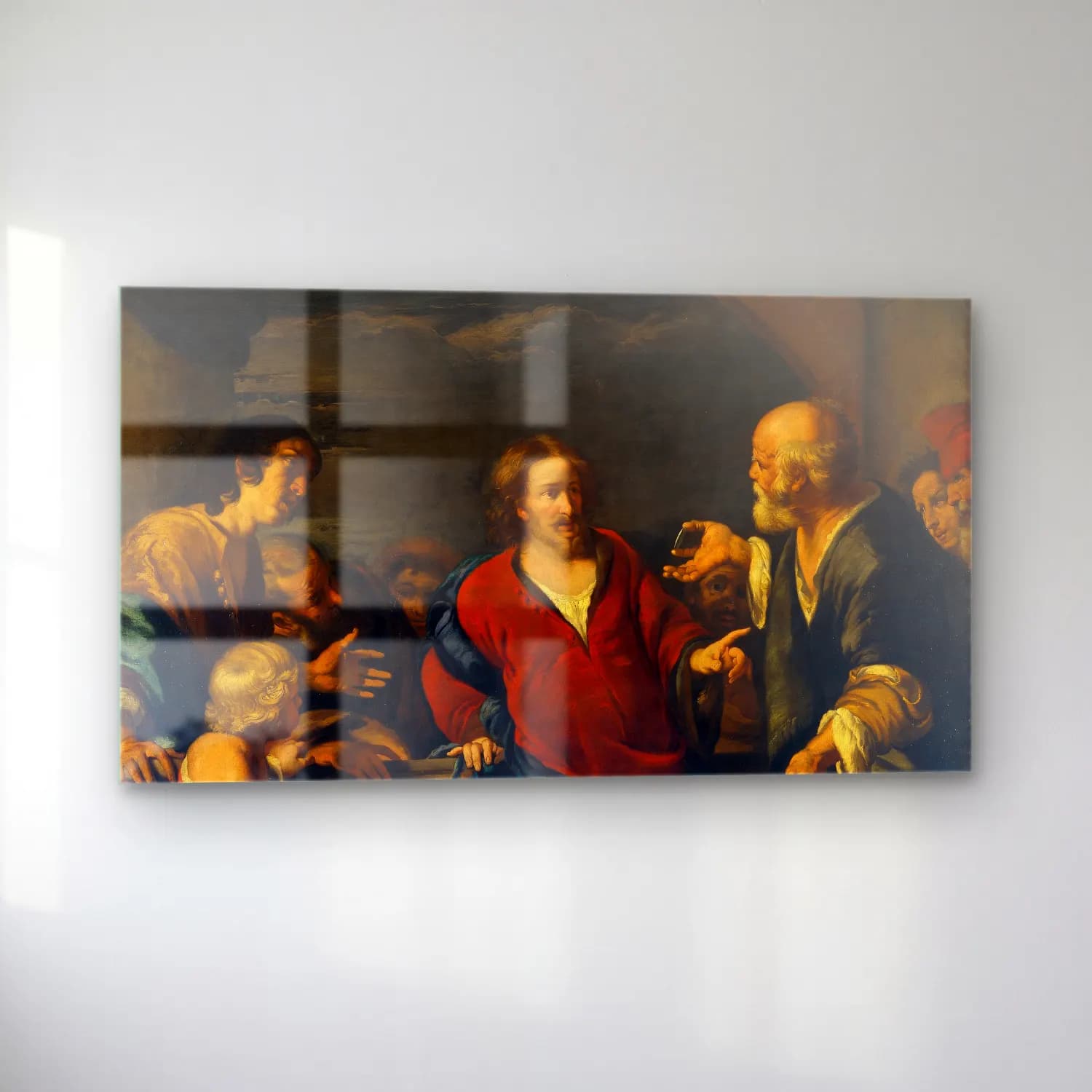 Bernardo Strozzi – The Tribute Money cam tablo — sol açıdan görünüm