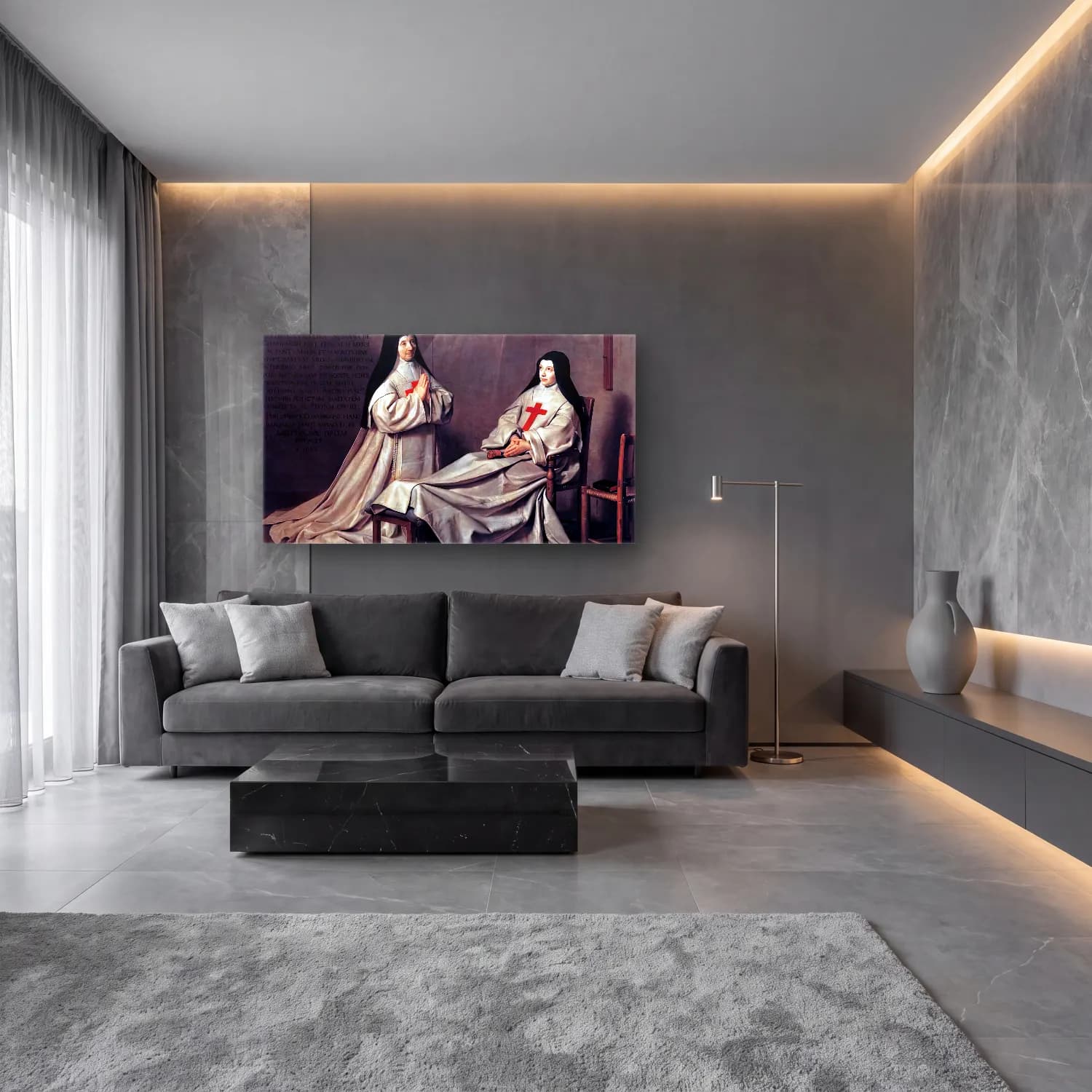 Philippe de Champaigne – Ex Voto cam tablo — lüks salon duvarında