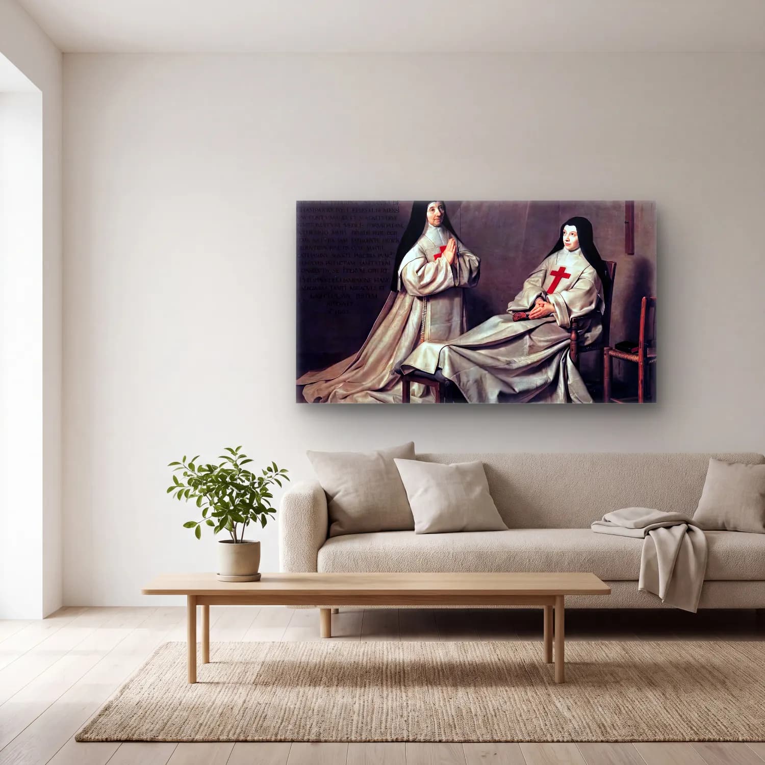 Philippe de Champaigne – Ex Voto cam tablo — açık renk salonda