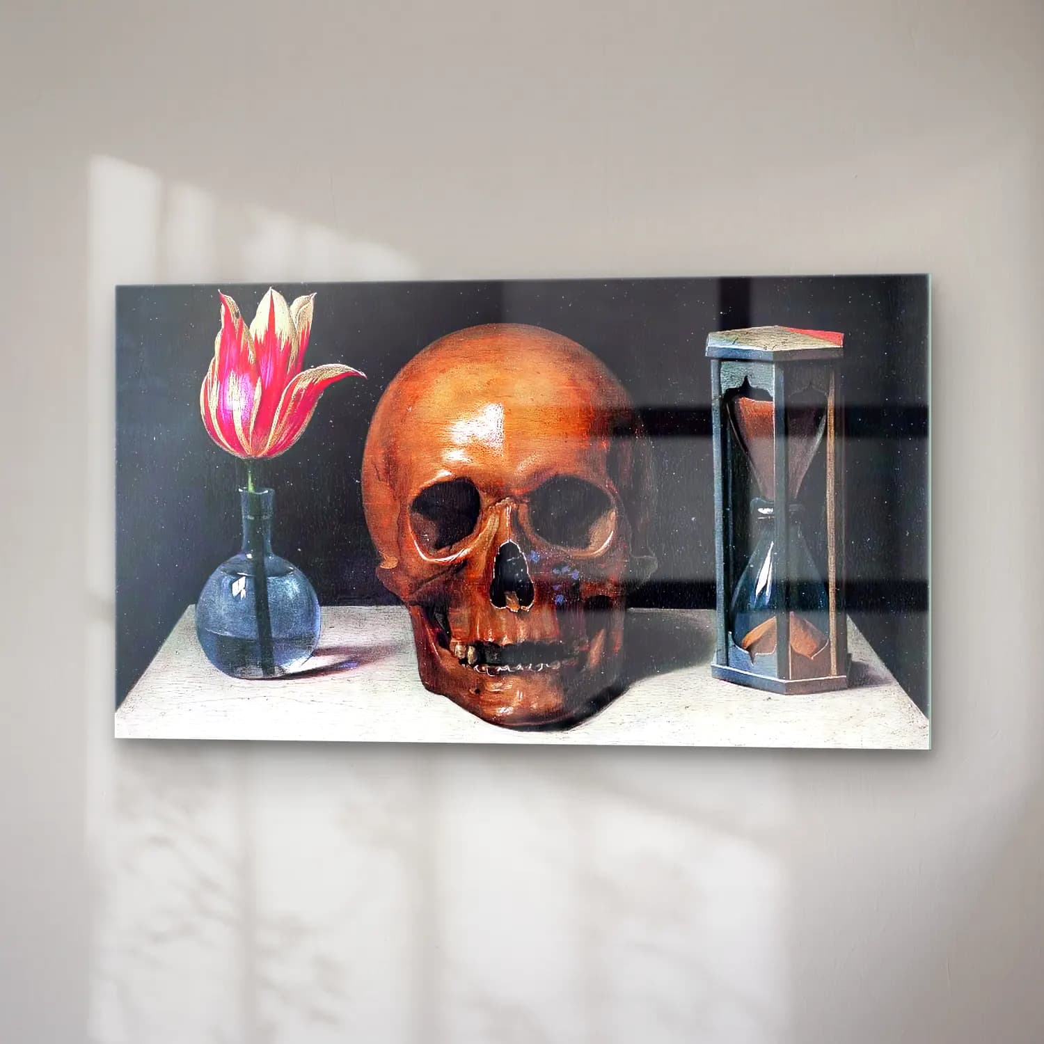 Philippe de Champaigne – Still-Life with a Skull cam tablo — sağ açıdan görünüm