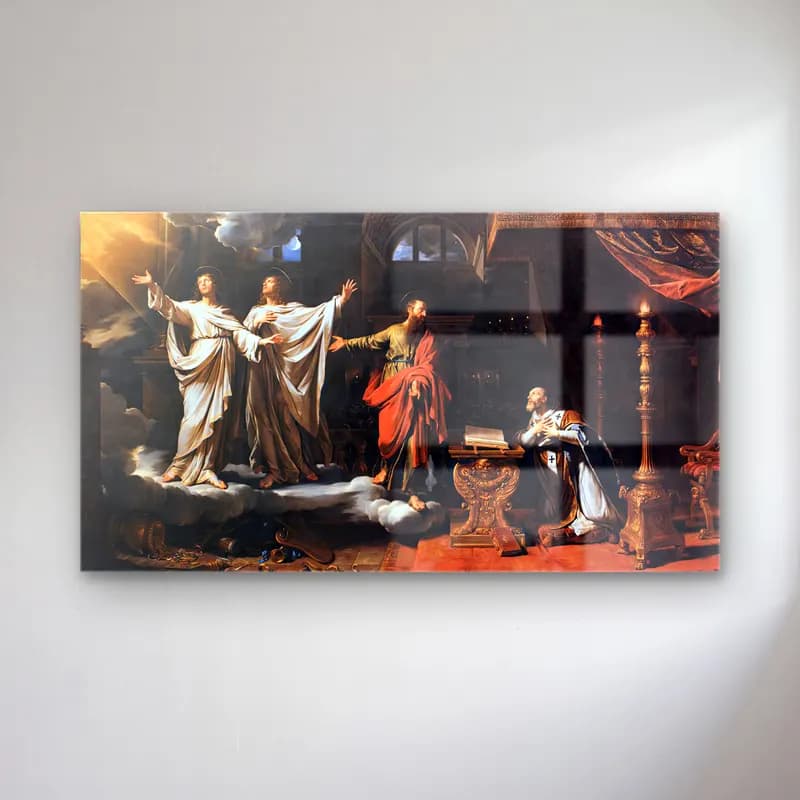 Philippe de Champaigne – Sts Gervase and Protase Appearing to St Ambrose cam tablo — Philippe de Champaigne – Sts Gervase and Protase Appearing to St Ambrose — yağlı boya dini sahne