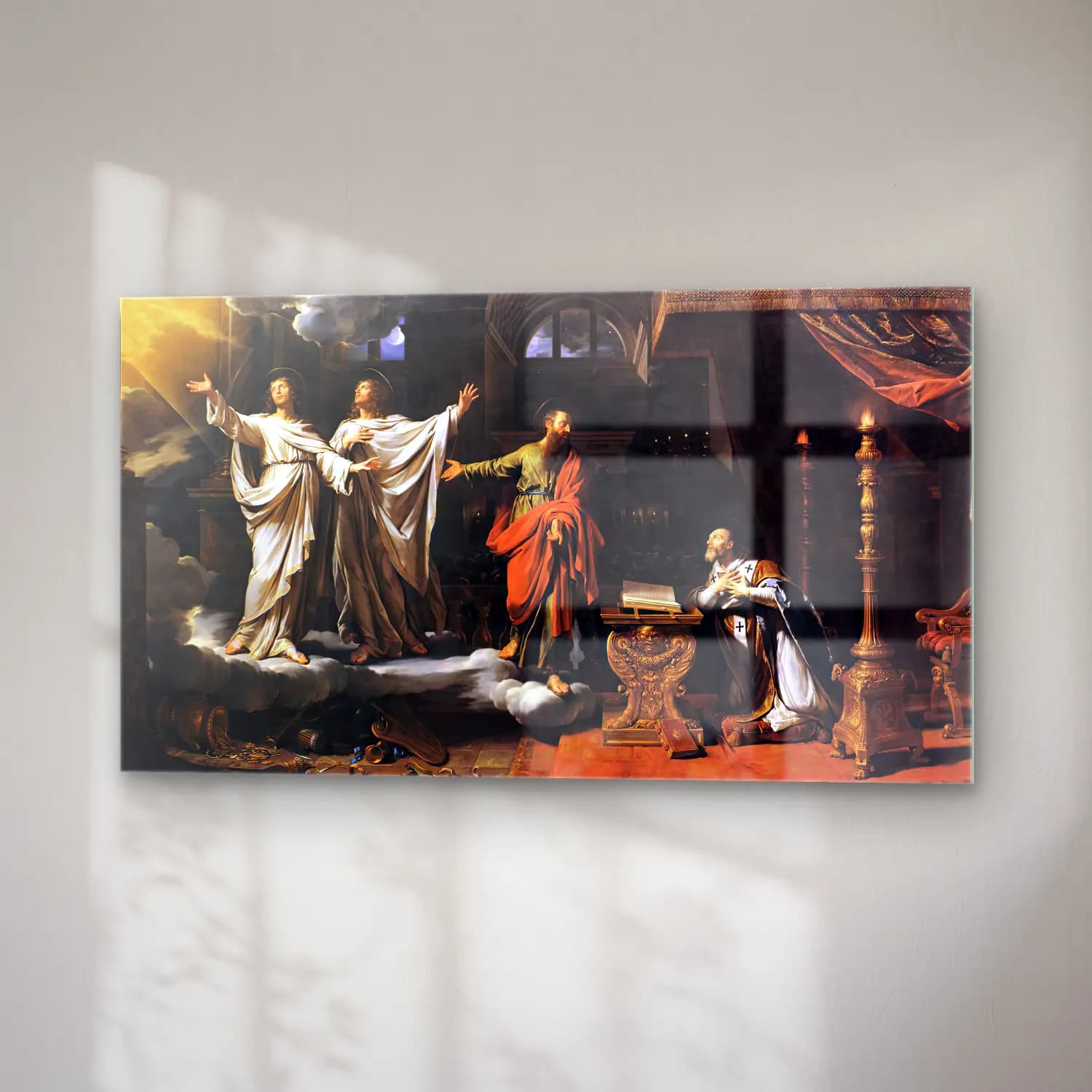 Philippe de Champaigne – Sts Gervase and Protase Appearing to St Ambrose cam tablo — sağ açıdan görünüm