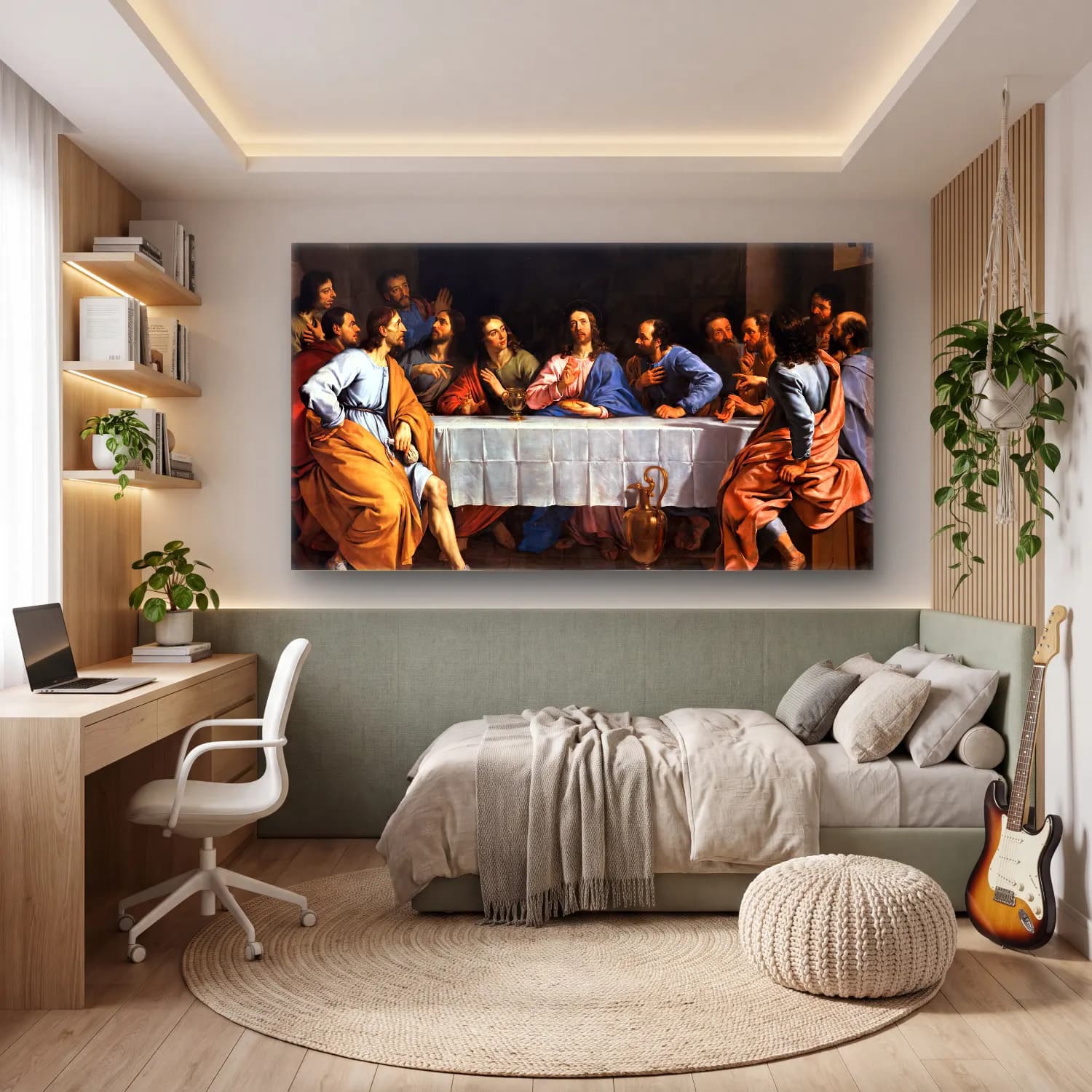 Philippe de Champaigne – The Last Supper cam tablo — genç odasında