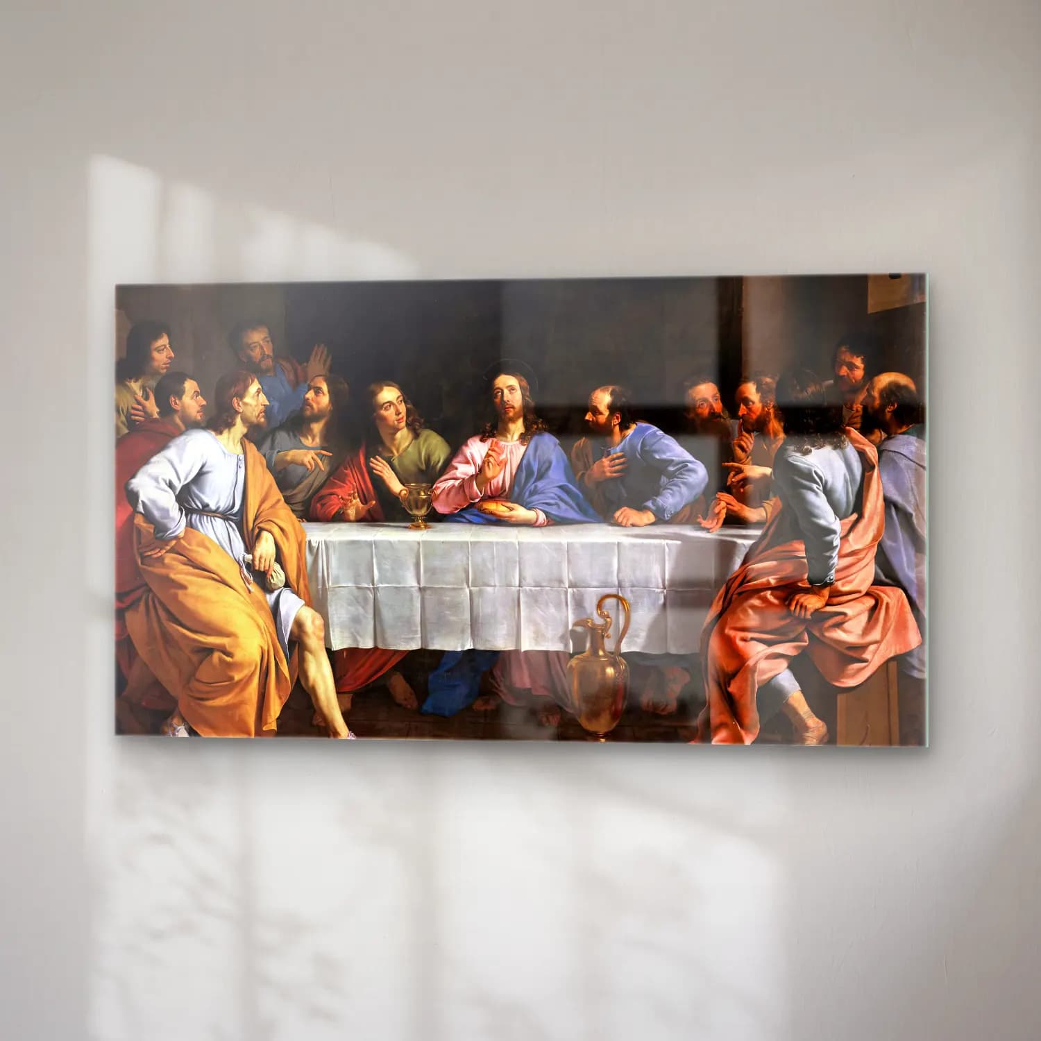 Philippe de Champaigne – The Last Supper cam tablo — sağ açıdan görünüm
