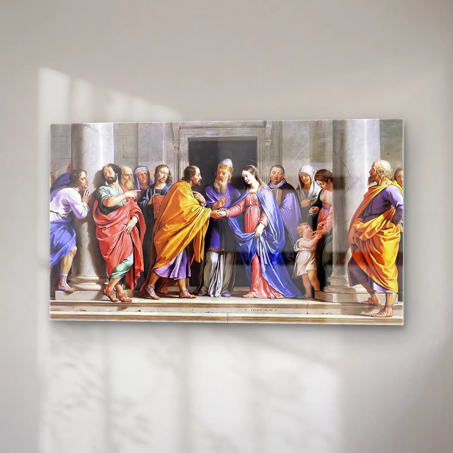 Philippe de Champaigne – The Marriage of the Virgin cam tablo — sağ açıdan görünüm