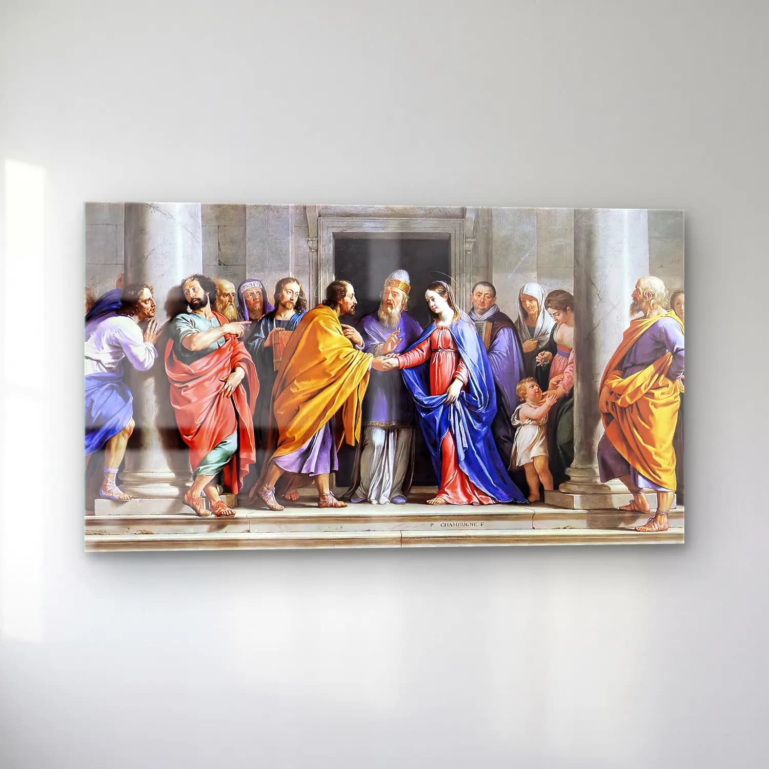 Philippe de Champaigne – The Marriage of the Virgin cam tablo — sol açıdan görünüm
