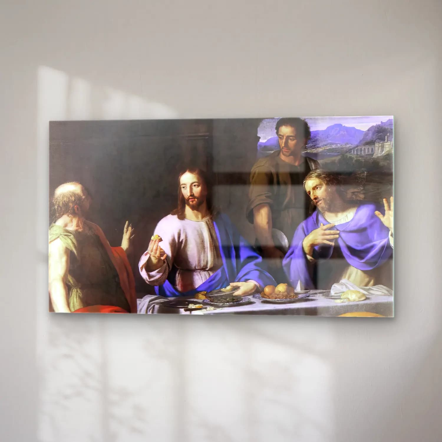 Philippe de Champaigne – The Supper at Emmaus cam tablo — sağ açıdan görünüm