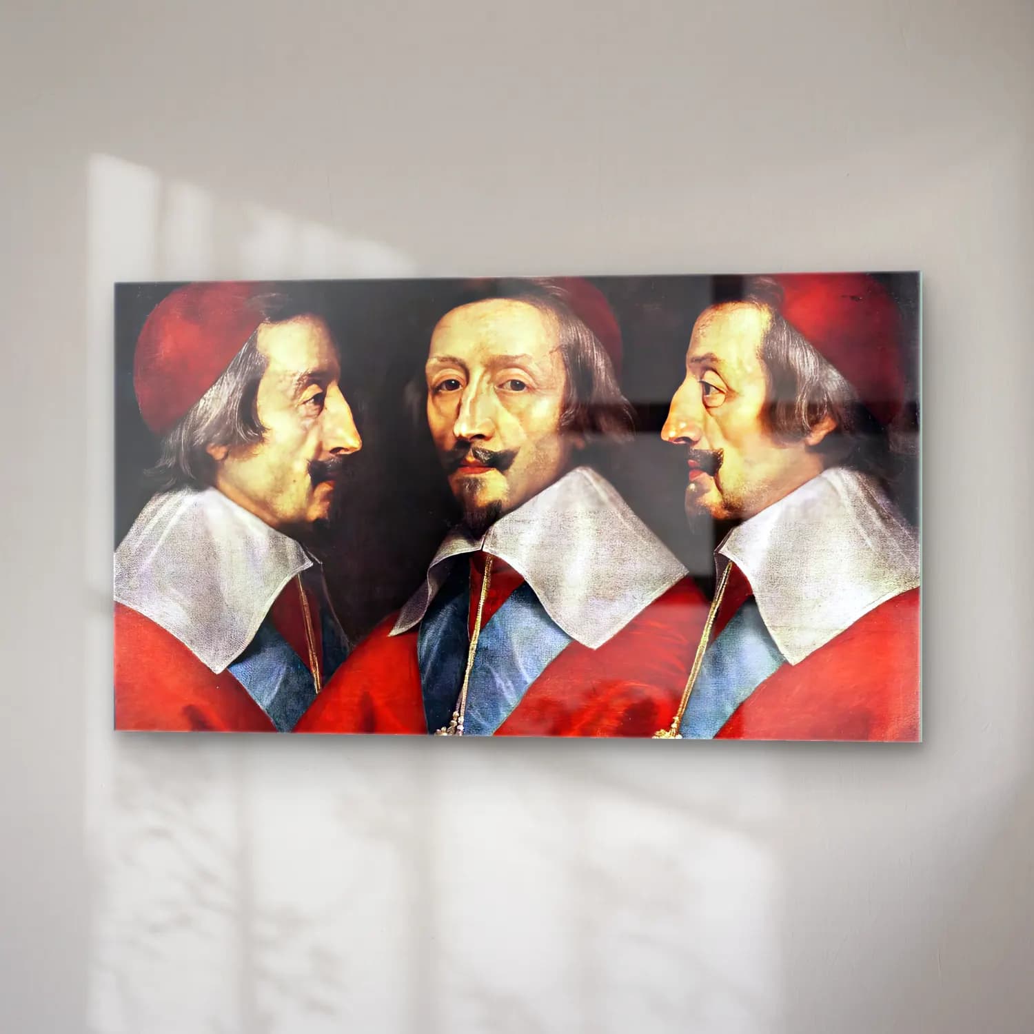 Philippe de Champaigne – Triple Portrait of Richelieu cam tablo — sağ açıdan görünüm