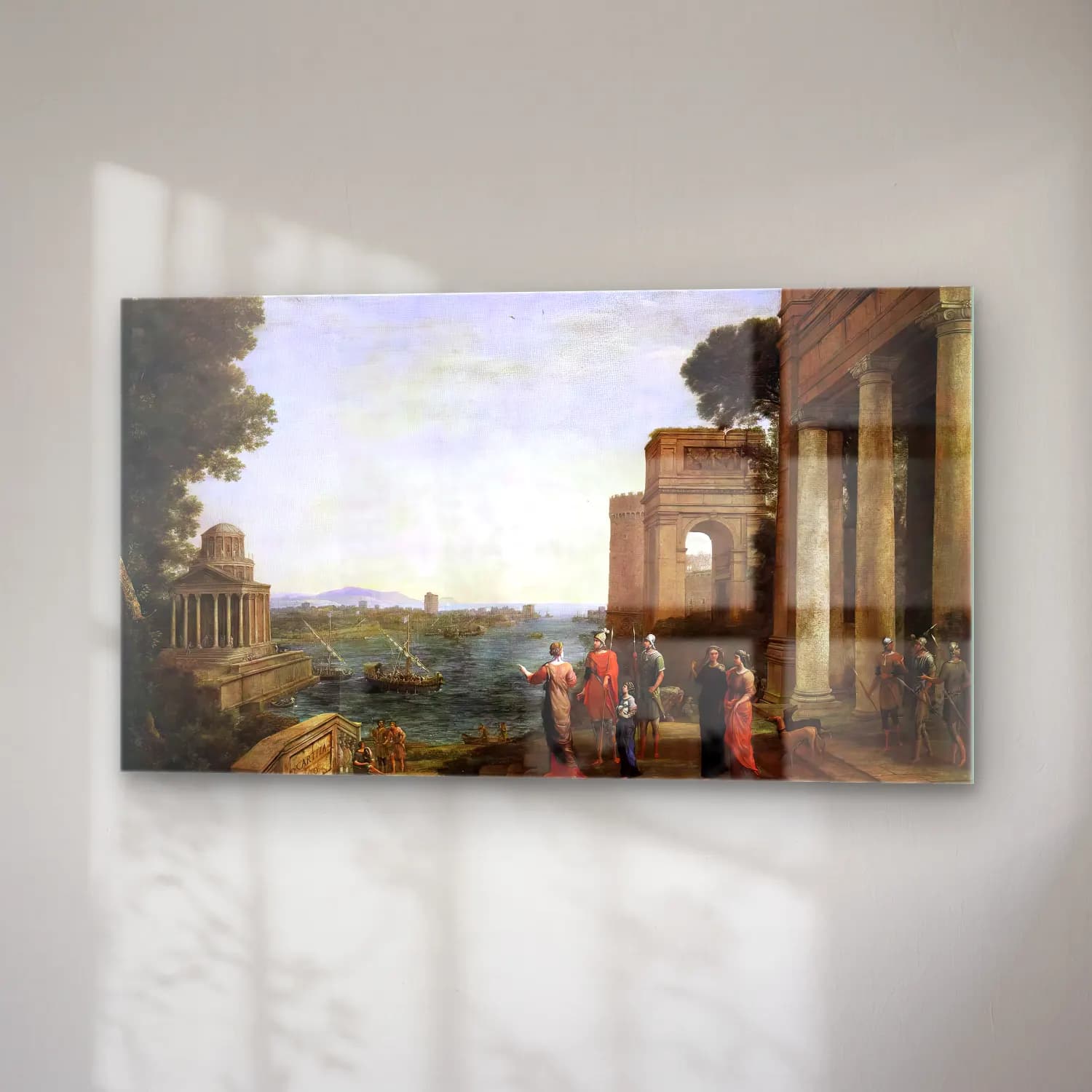 Claude Lorrain – Aeneas s Farewell to Dido in Carthago cam tablo — sağ açıdan görünüm