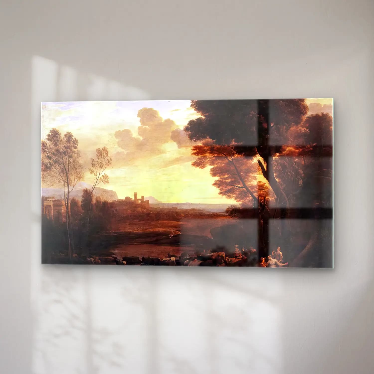 Claude Lorrain – Landscape with Paris and Oenone cam tablo — sağ açıdan görünüm