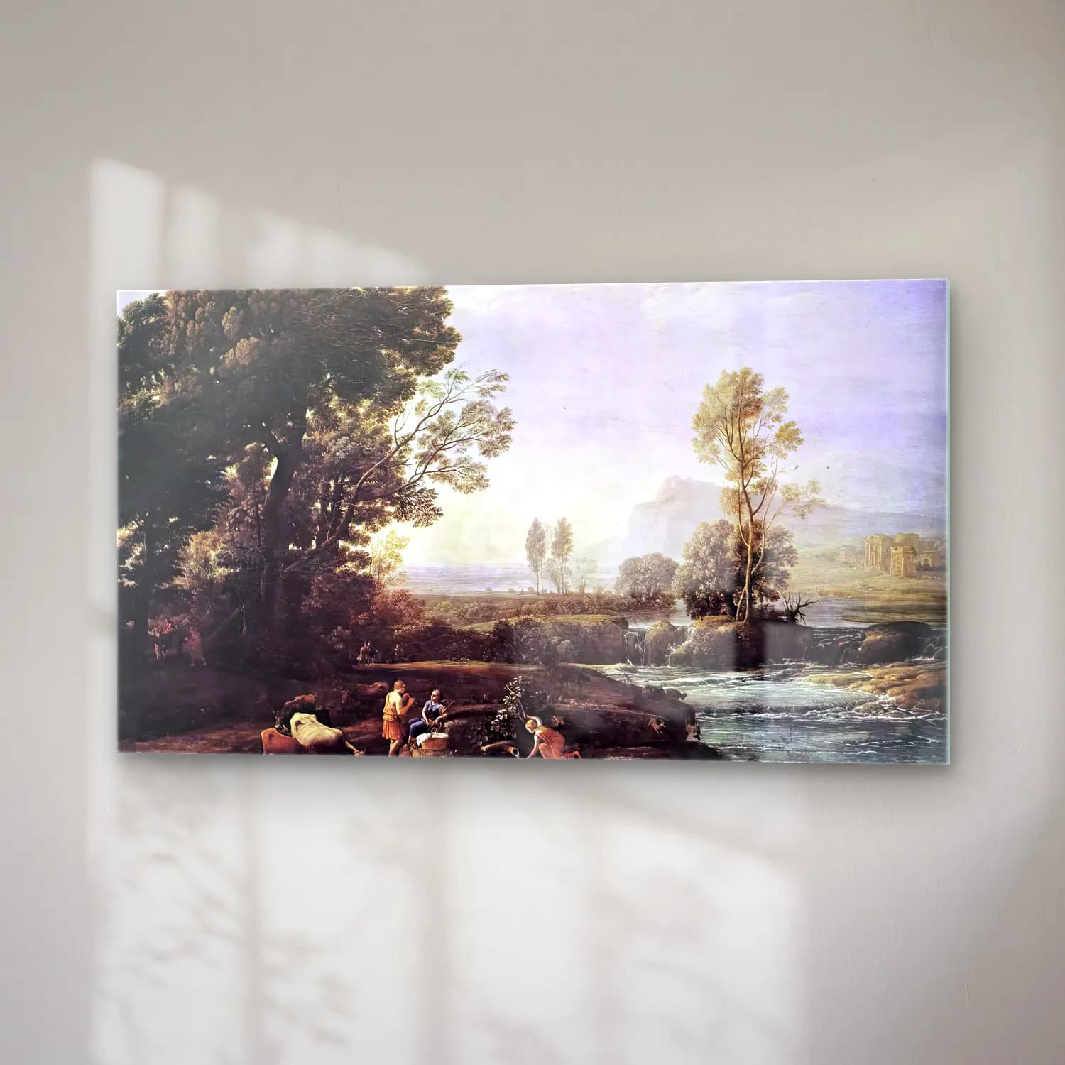 Claude Lorrain – Landscape with Rest in Flight to Egypt cam tablo — sağ açıdan görünüm