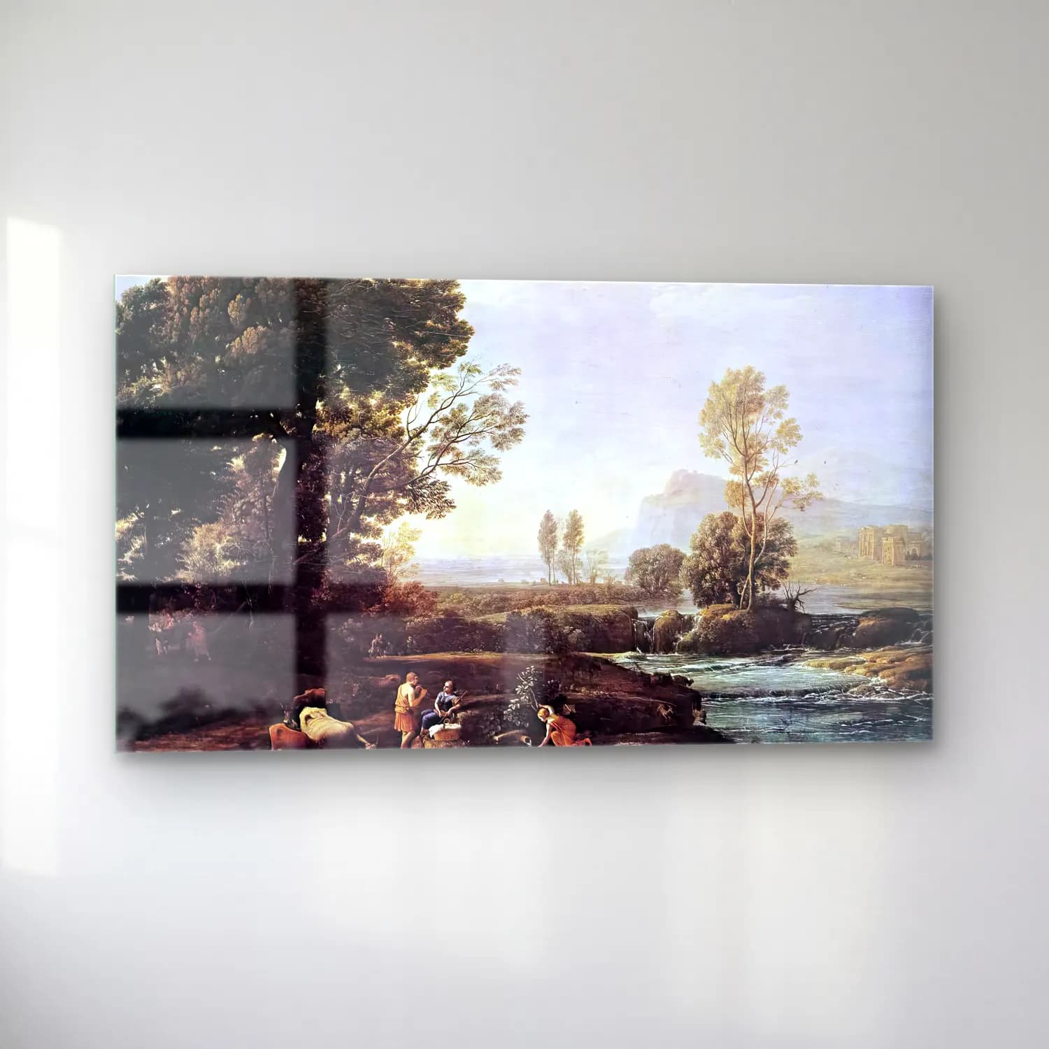 Claude Lorrain – Landscape with Rest in Flight to Egypt cam tablo — sol açıdan görünüm