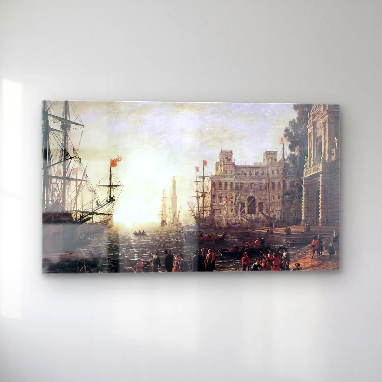 Claude Lorrain – Port Scene with the Villa Medici cam tablo — sol açıdan görünüm