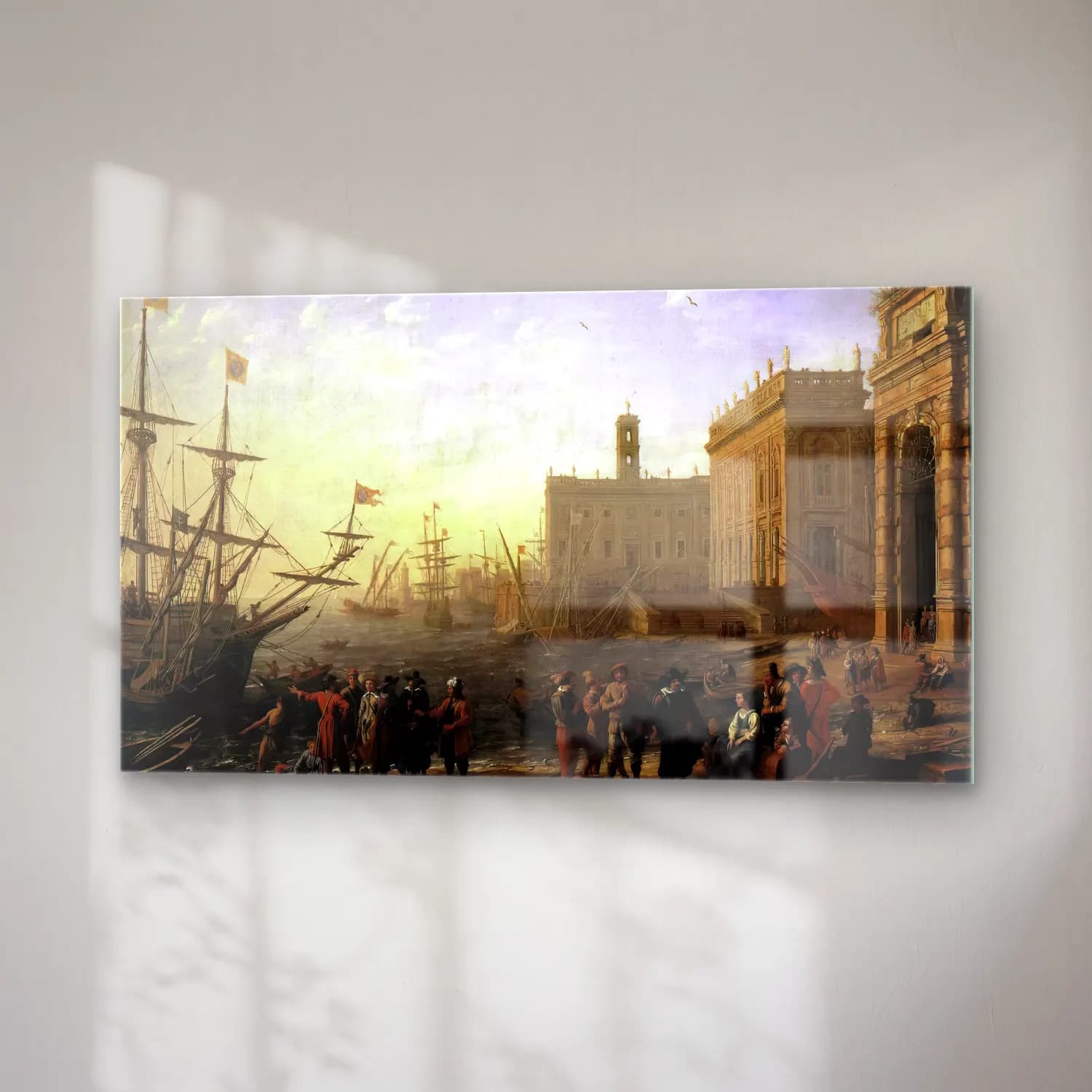 Claude Lorrain – Seaport with the Campidoglio cam tablo — sağ açıdan görünüm