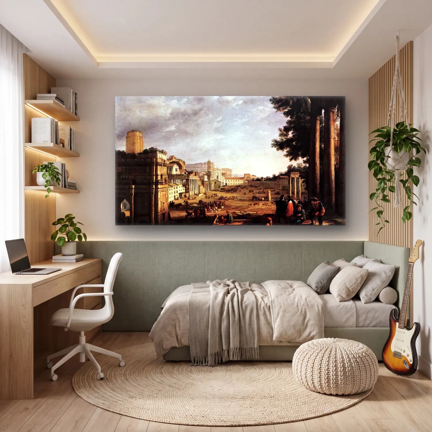 Claude Lorrain – The Campo Vaccino, Rome cam tablo — genç odasında