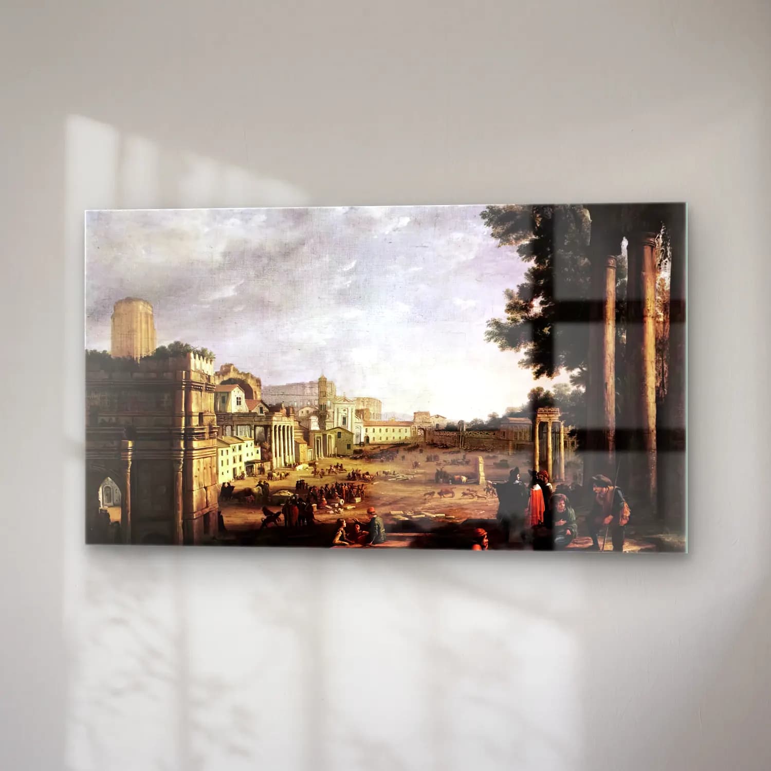 Claude Lorrain – The Campo Vaccino, Rome cam tablo — sağ açıdan görünüm