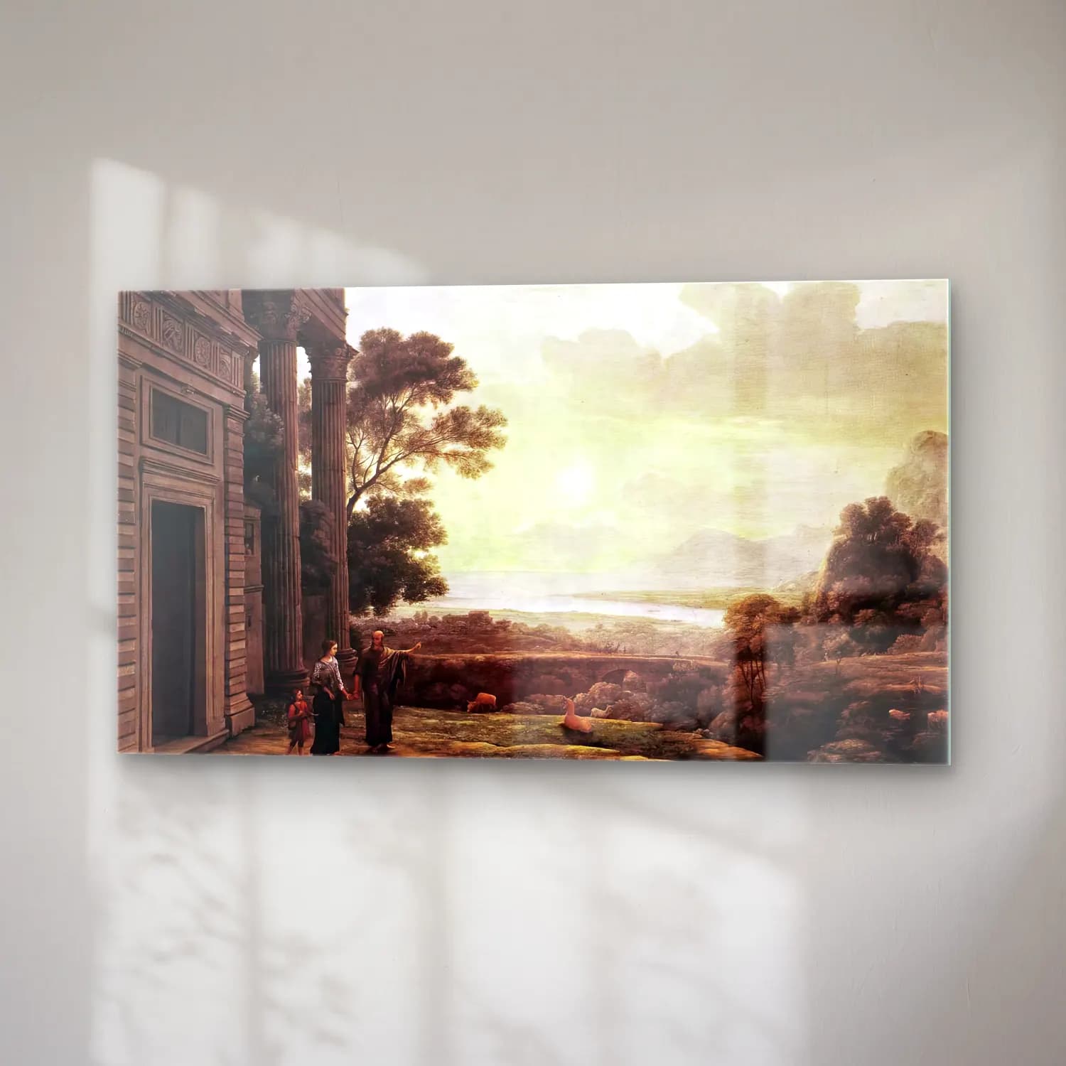 Claude Lorrain – The Expulsion of Hagar cam tablo — sağ açıdan görünüm