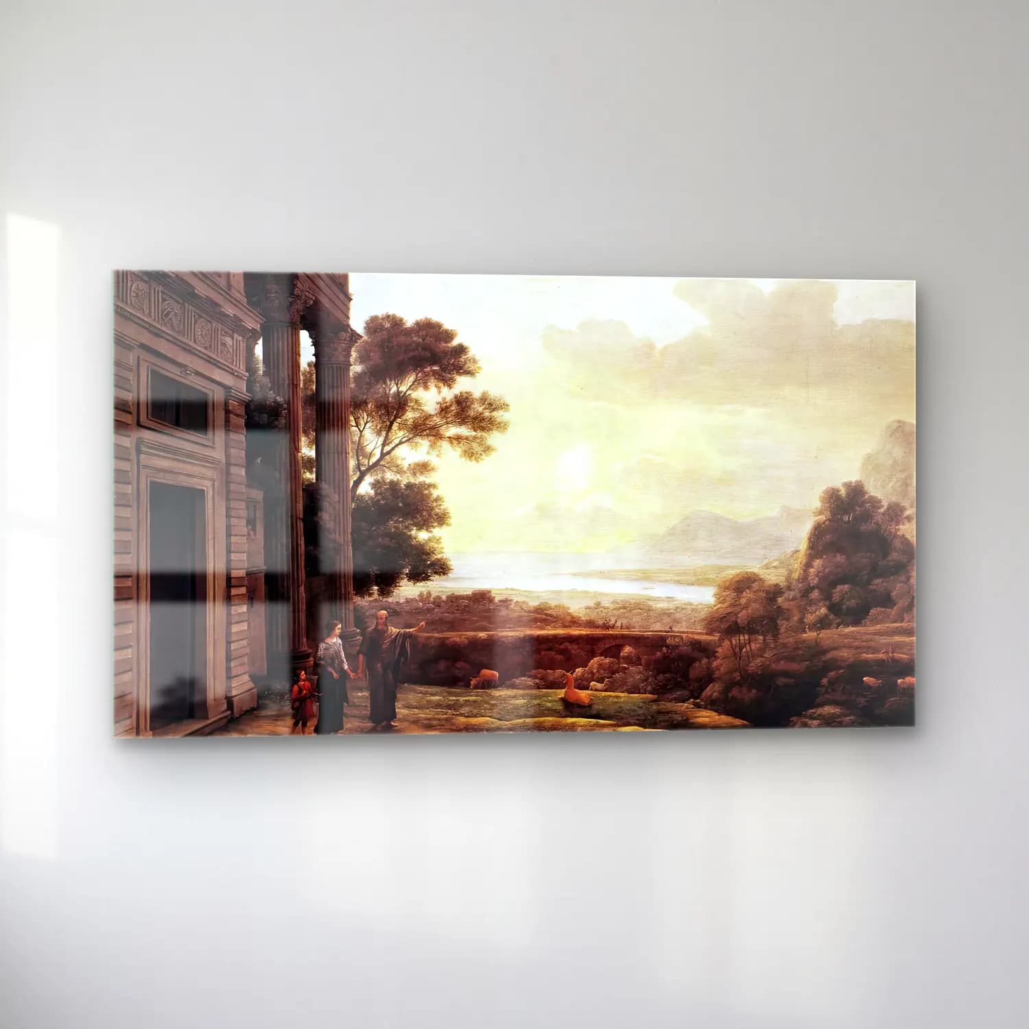 Claude Lorrain – The Expulsion of Hagar cam tablo — sol açıdan görünüm