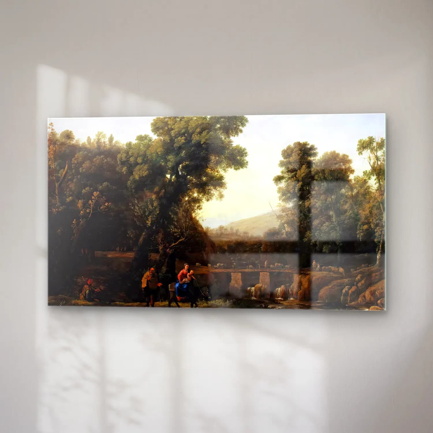 Claude Lorrain – The Flight into Egypt cam tablo — sağ açıdan görünüm