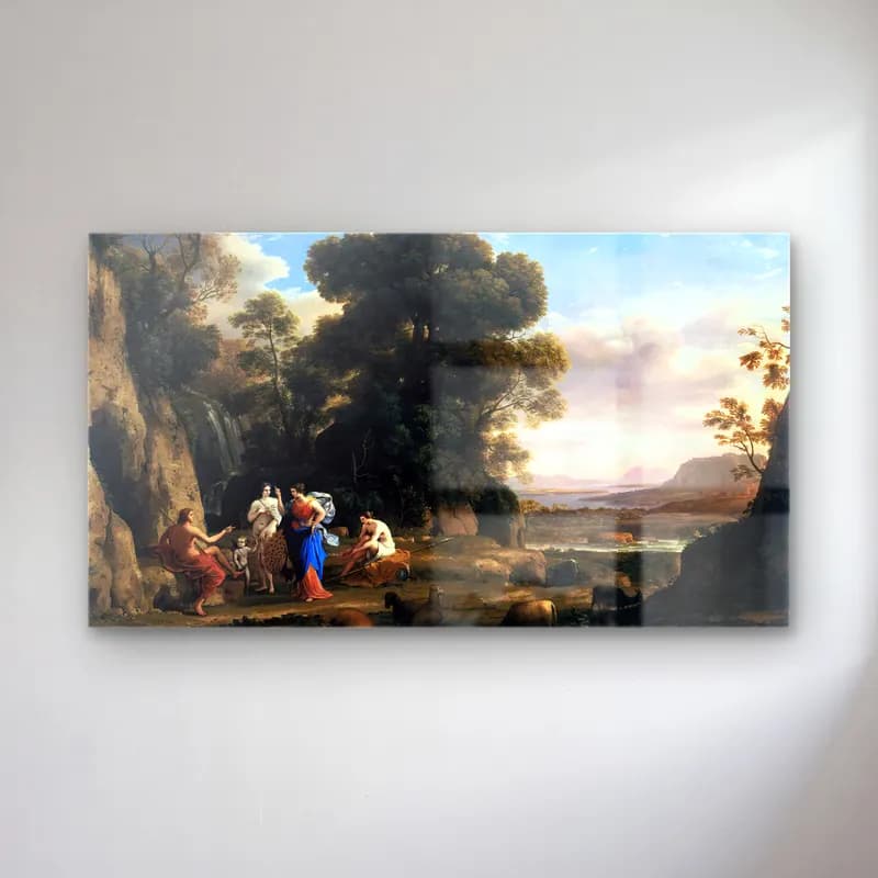 Claude Lorrain – The Judgment of Paris cam tablo — Claude Lorrain – The Judgment of Paris — yağlı boya mitolojik sahne