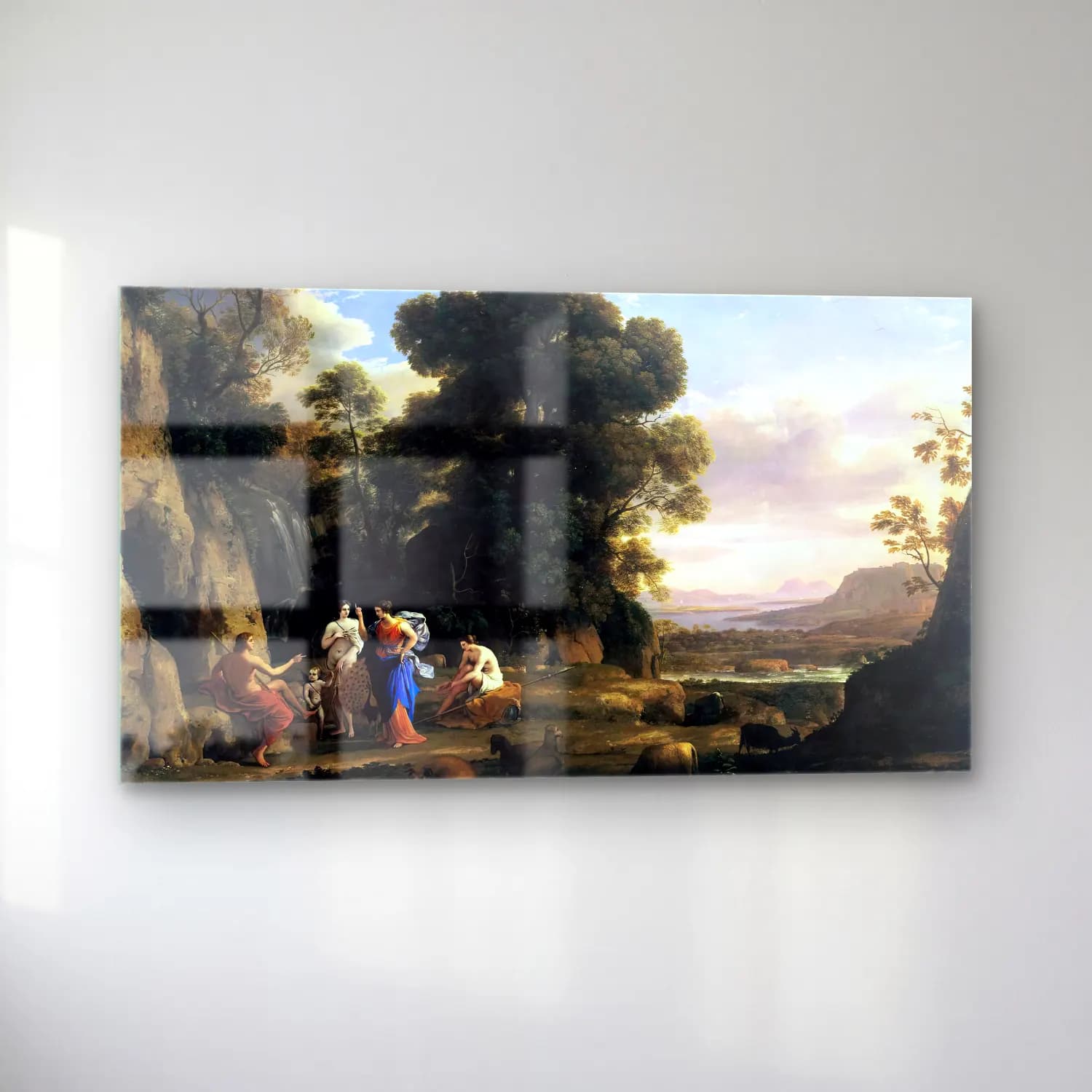 Claude Lorrain – The Judgment of Paris cam tablo — sol açıdan görünüm