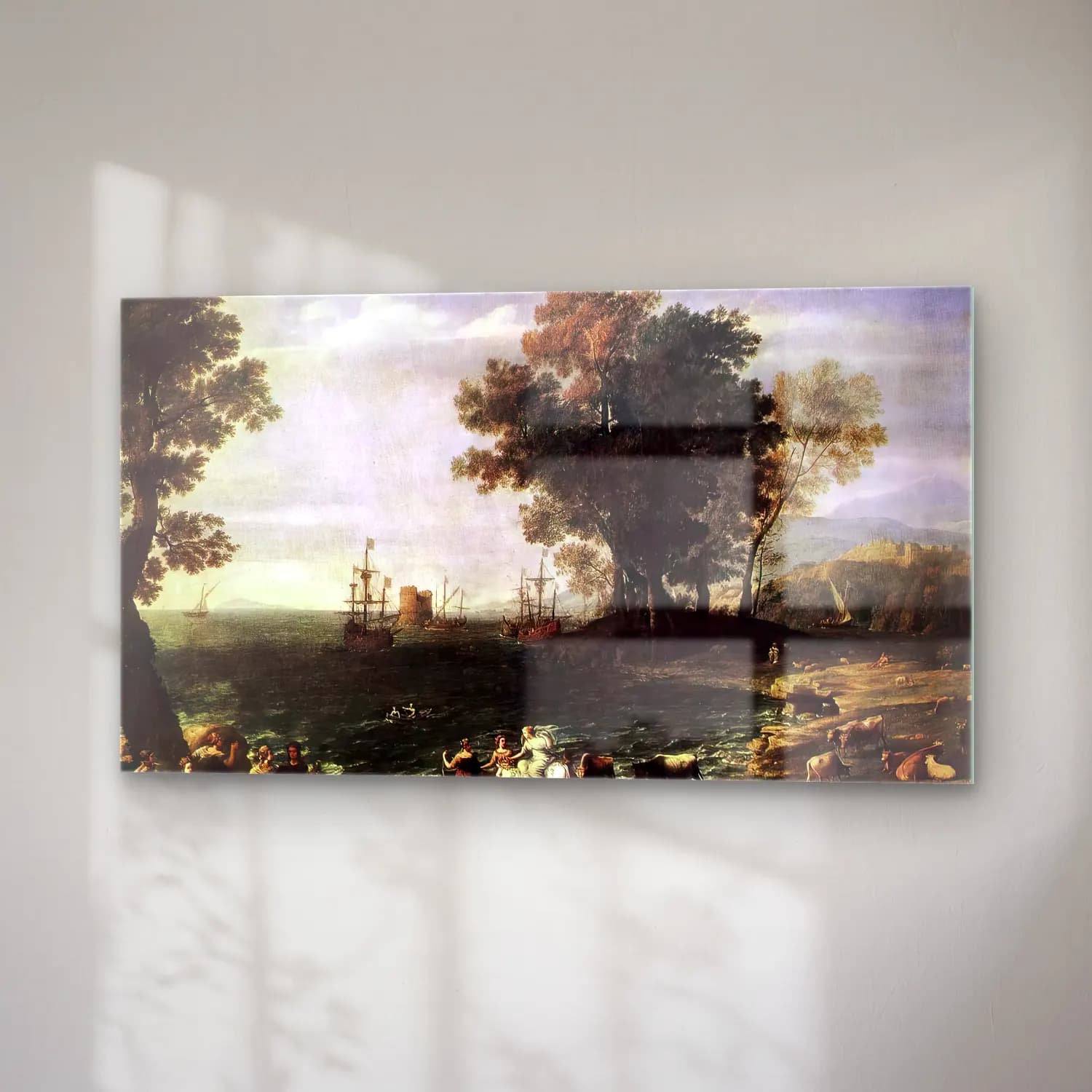 Claude Lorrain – The Rape of Europa cam tablo — sağ açıdan görünüm
