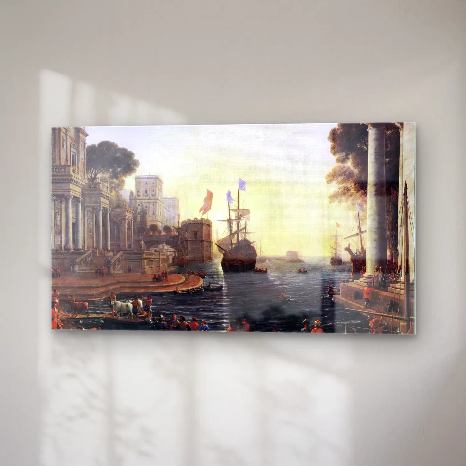 Claude Lorrain – Ulysses Returns Chryseis to her Father cam tablo — sağ açıdan görünüm