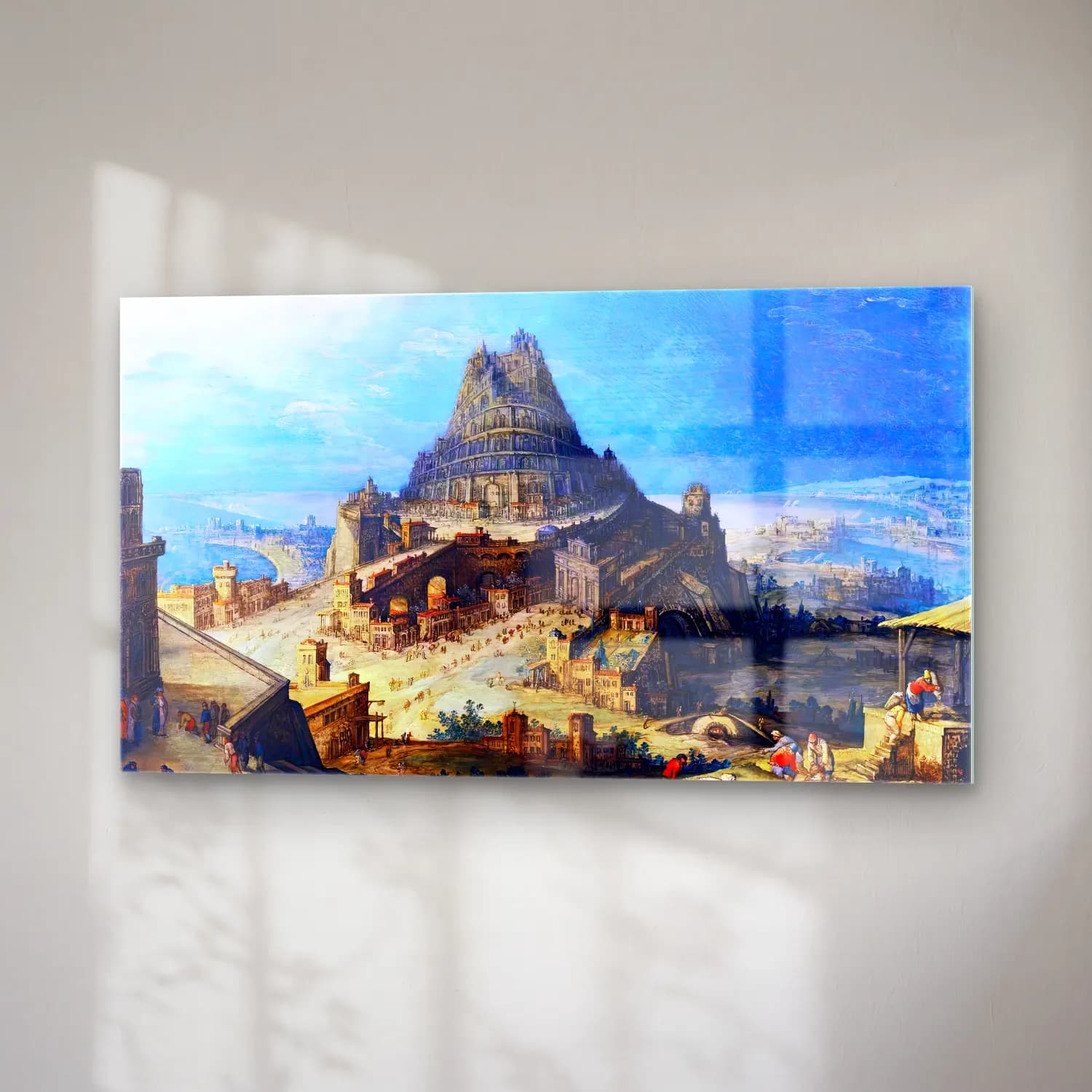 Hendrick van Iii Cleve – The Tower of Babel cam tablo — sağ açıdan görünüm