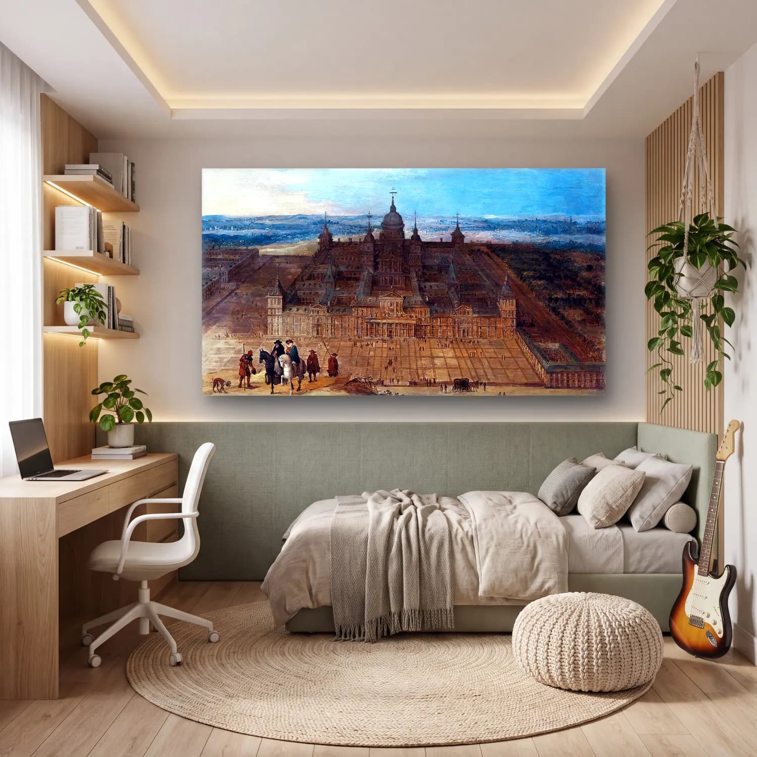 Hendrick van Iii Cleve – View of the Escorial cam tablo — genç odasında