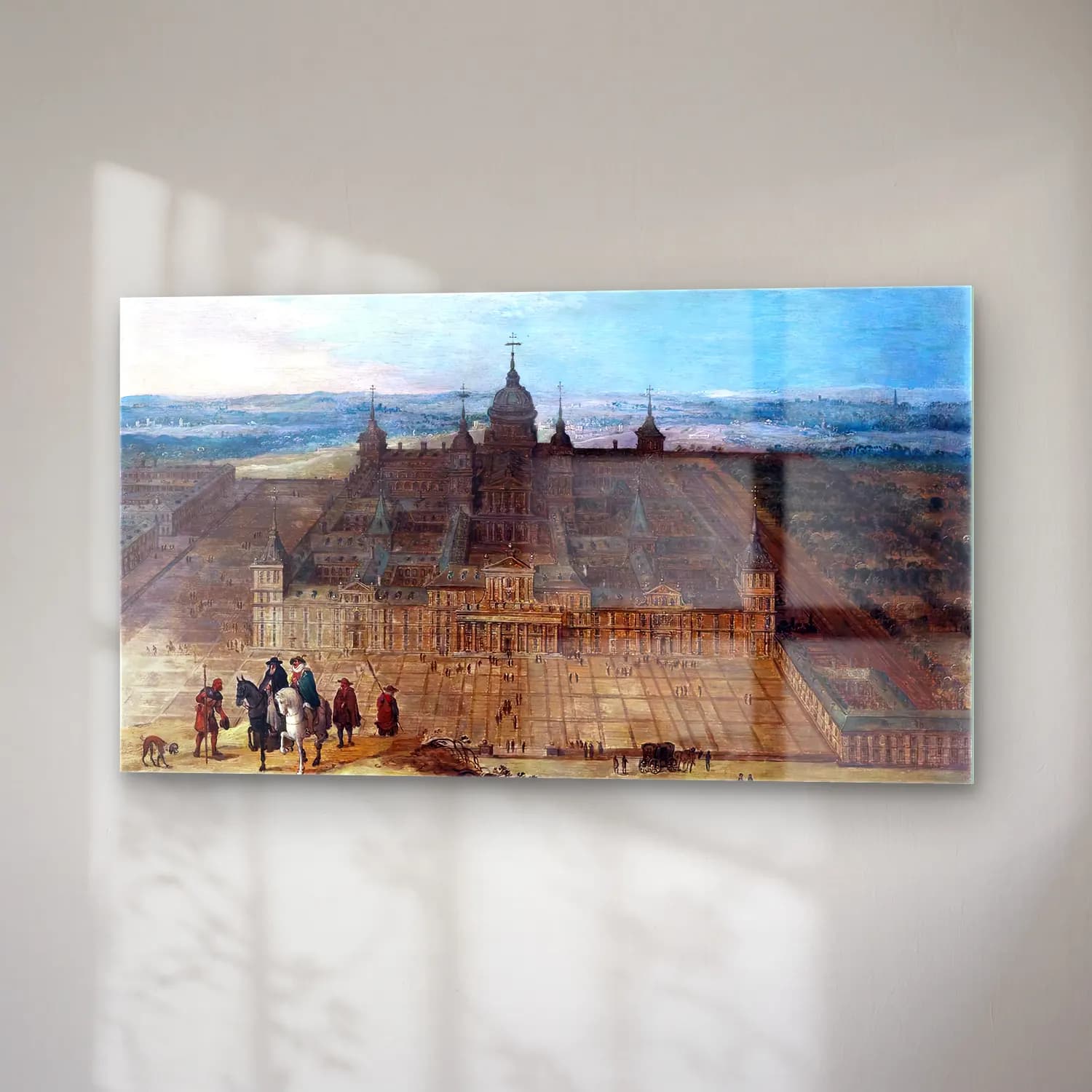 Hendrick van Iii Cleve – View of the Escorial cam tablo — sağ açıdan görünüm