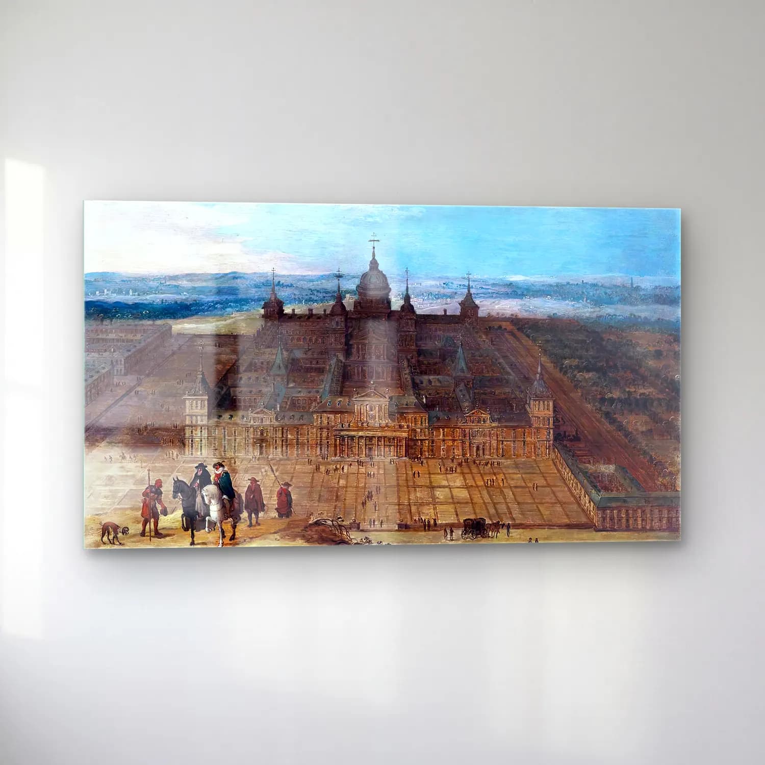 Hendrick van Iii Cleve – View of the Escorial cam tablo — sol açıdan görünüm