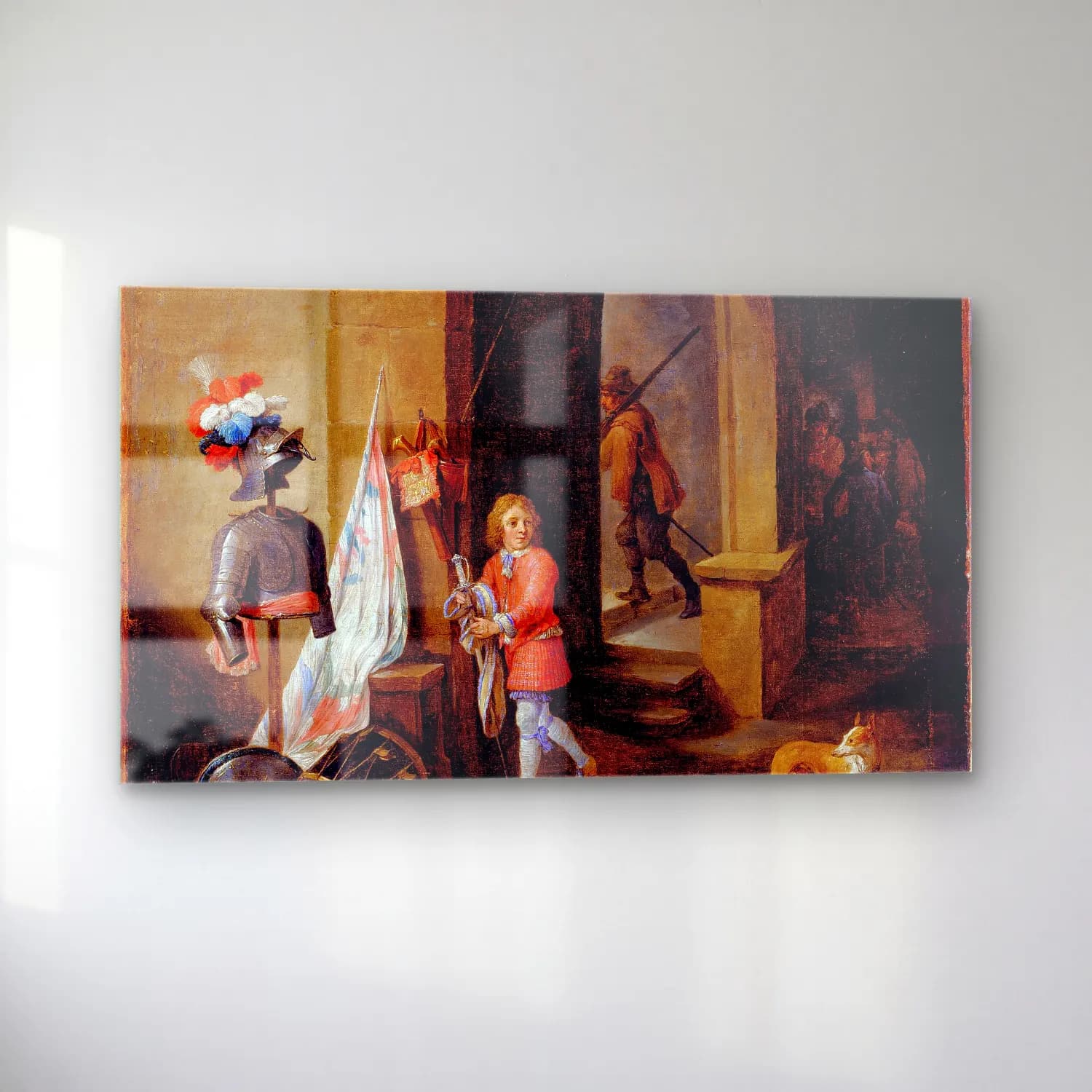 David Teniers The Younger – A Guard Room cam tablo — sol açıdan görünüm