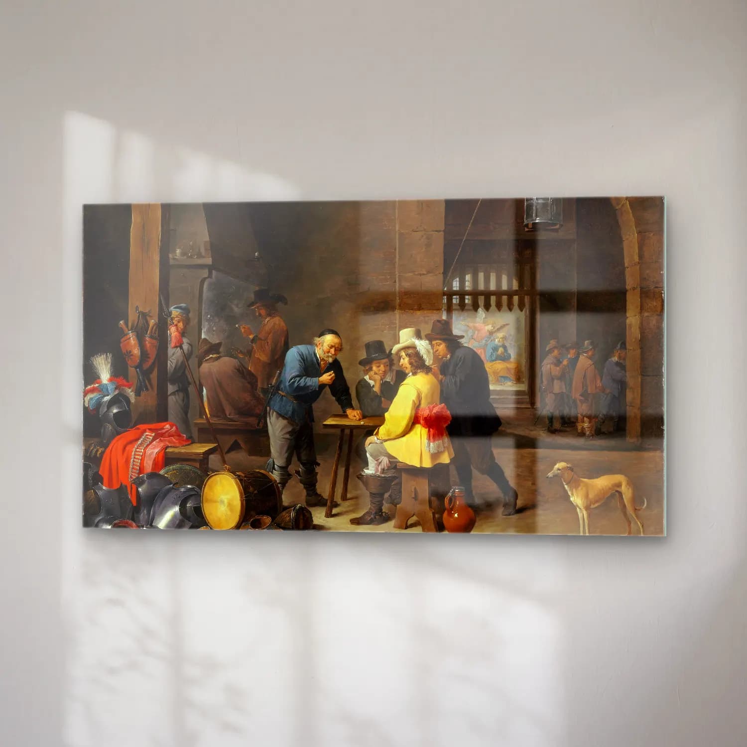 David Teniers The Younger – Guardroom with the Deliverance of Saint Peter (ca. 1645–47) cam tablo — sağ açıdan görünüm