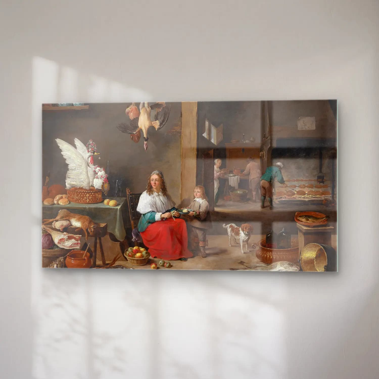 David Teniers The Younger – Kitchen Interior cam tablo — sağ açıdan görünüm