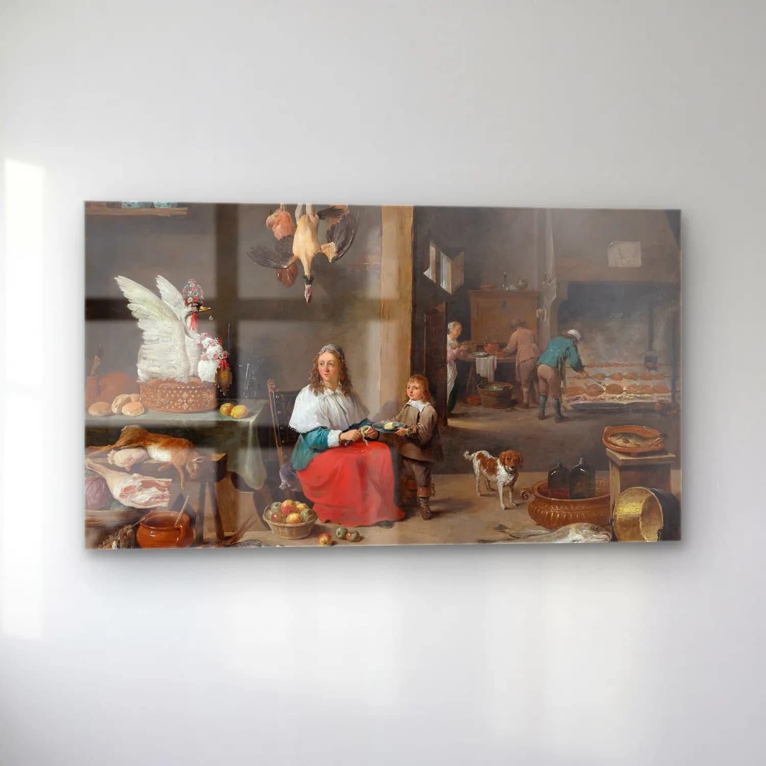 David Teniers The Younger – Kitchen Interior cam tablo — sol açıdan görünüm