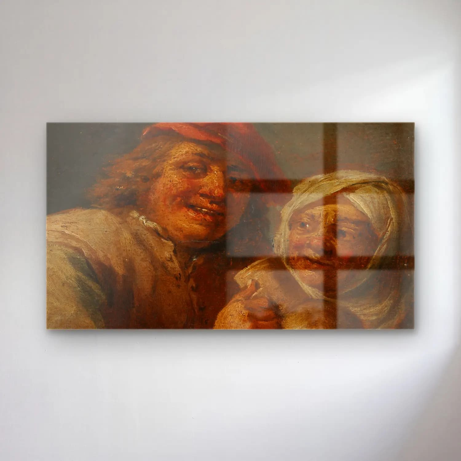 David Teniers The Younger – Old Man and Woman cam tablo — David Teniers The Younger – Old Man and Woman — yağlı boya erkek portresi