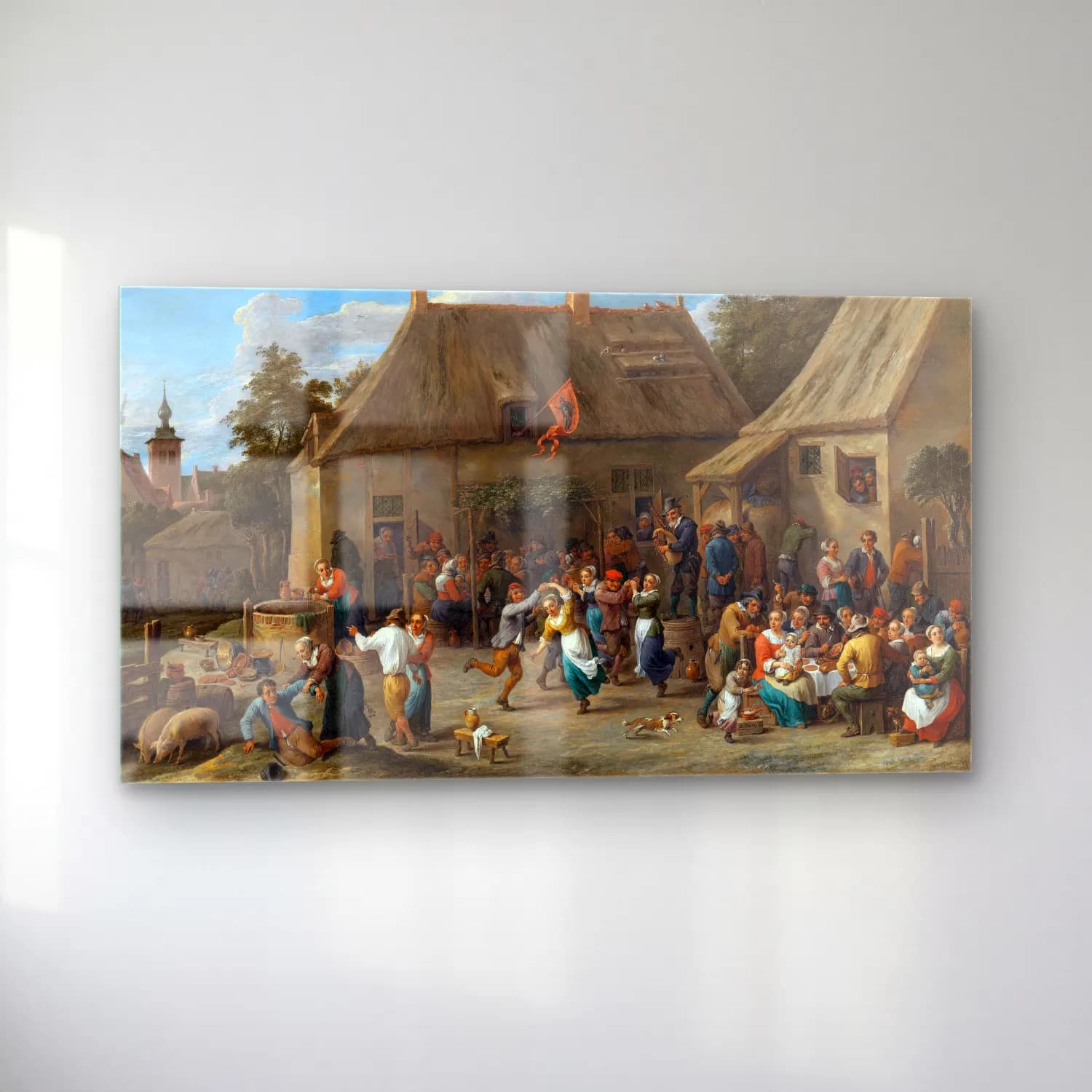 David Teniers The Younger – Peasant Kermis cam tablo — sol açıdan görünüm