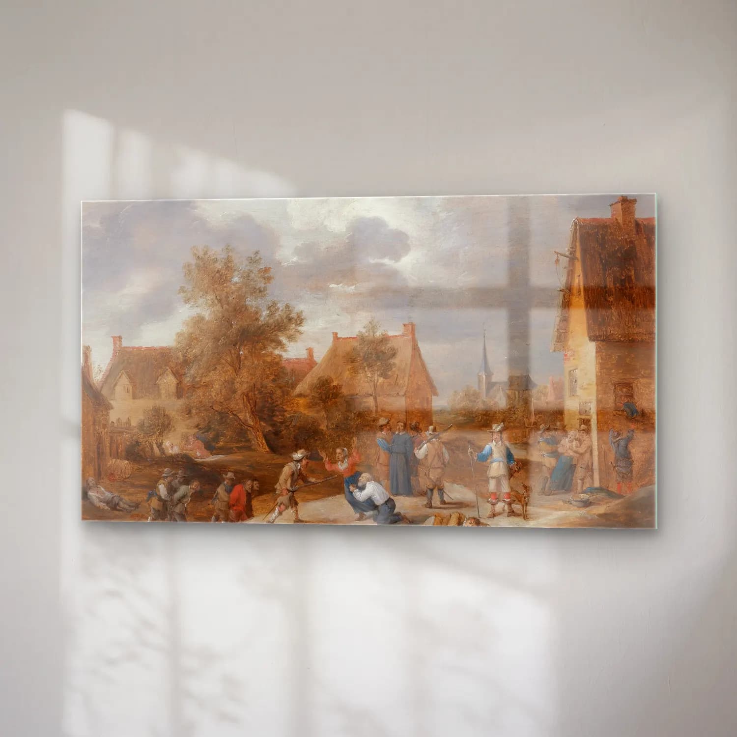 David Teniers The Younger – Soldiers Sacking A Village cam tablo — sağ açıdan görünüm