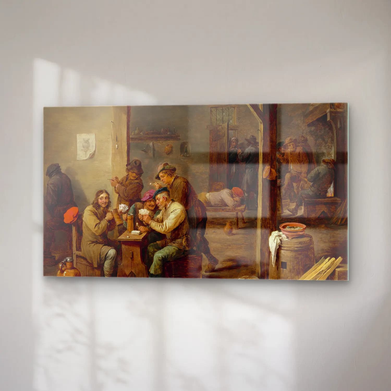 David Teniers The Younger – Tavern Scene cam tablo — sağ açıdan görünüm