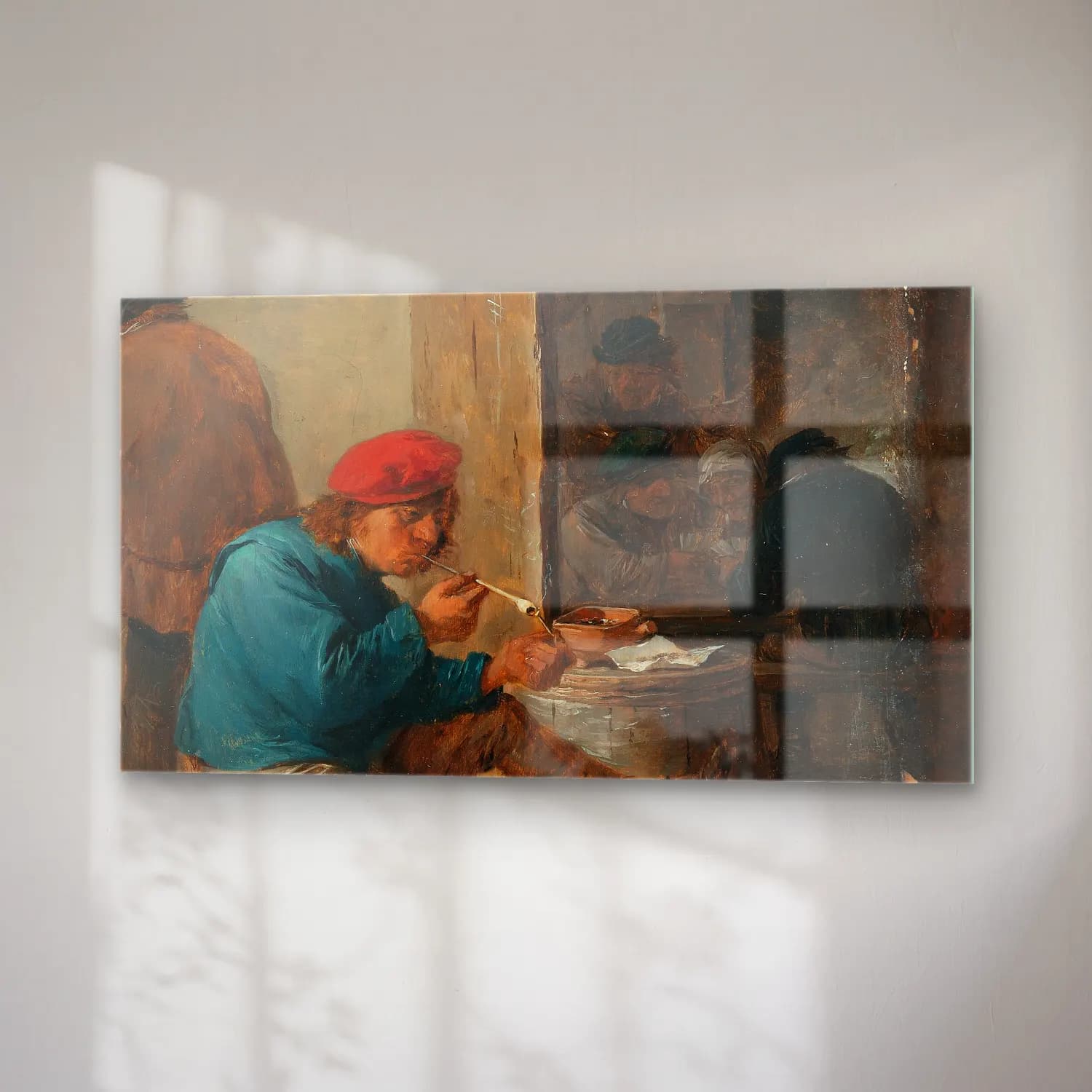 David Teniers The Younger – Tavern Scene with Smokers cam tablo — sağ açıdan görünüm