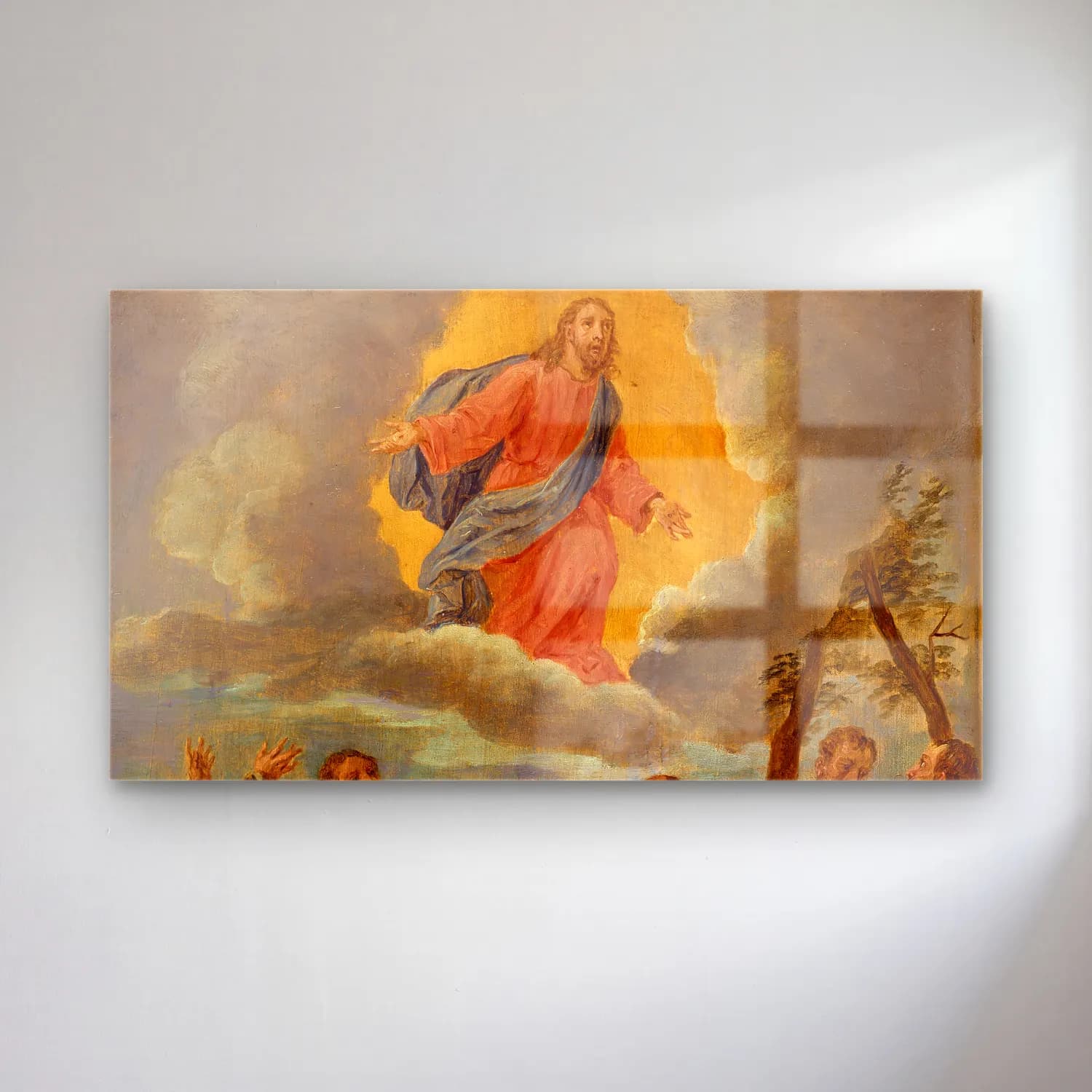 David Teniers The Younger – The Ascension (after Leandro Bassano) cam tablo — David Teniers The Younger – The Ascension (after Leandro Bassano) — yağlı boya dini sahne